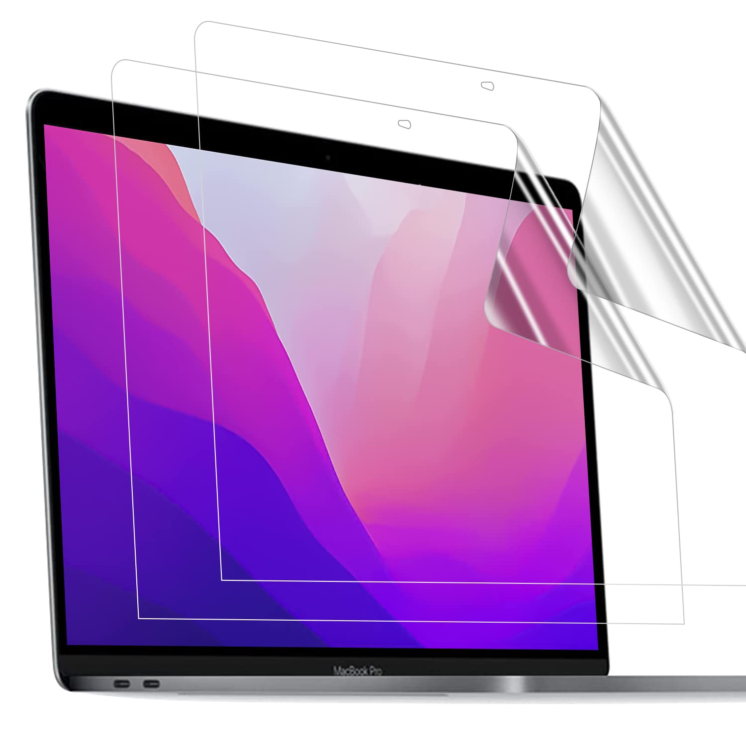 TOWOOZ Anti Glare Anti Fingerprint Screen Protector for MacBook Air 13 inch & MacBook Pro 13 inch - HD Clear Protection for Work, Study and Entertainment