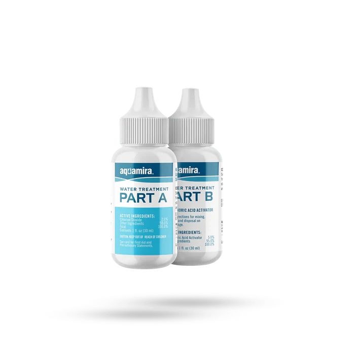 Aquamira Water Treatment Drops - Portable Water Purifier for Camping, Hiking & Emergency (Treats 30 Gallons) | Lightweight Backpacking Essential