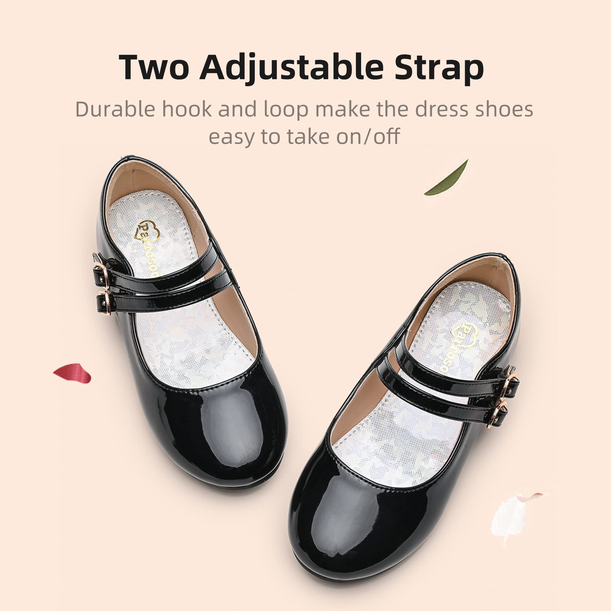 **Princess Wedding Flats for Girls - Toddler & Little Big Kids Dress Shoes for Special Occasions & Parties**