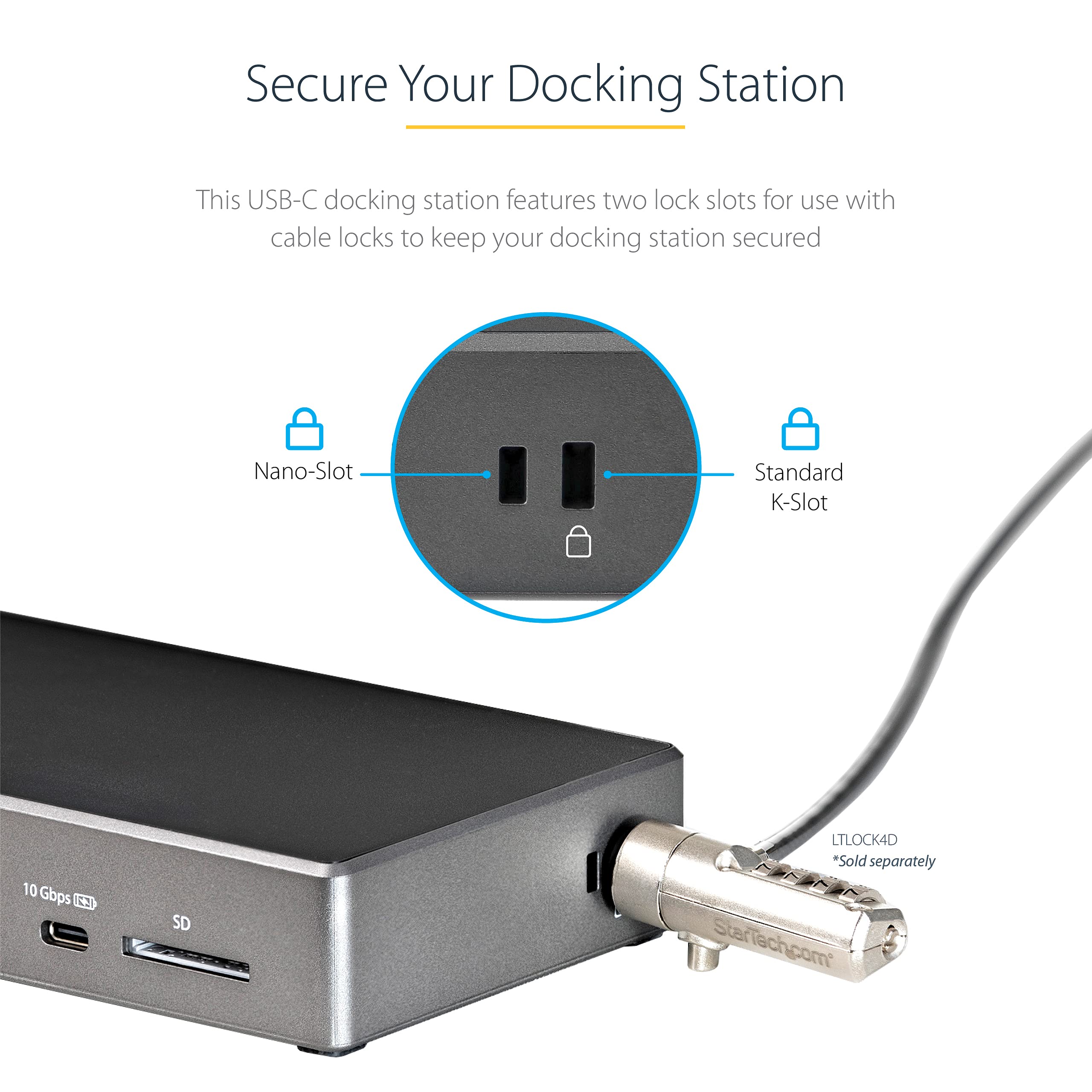 StarTech.com USB C Docking Station - Triple 4K Monitor Dock with 100W Power Delivery | 2x DisplayPort 1.4 & HDMI 2.0 | 6x USB Ports (2x 10Gbps) | Windows/Chrome OS Compatible (DK31C2DHSPDUE) | Perfect for Home Office & Multi-Screen Workstations