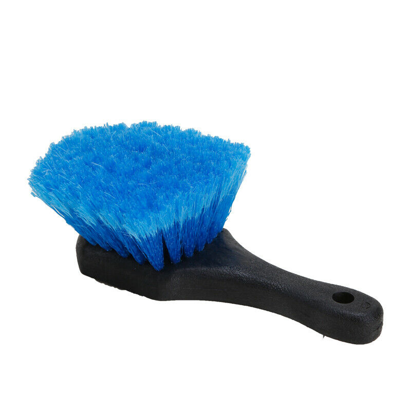 Premium Soft Feathered Bristle Tire Brush - Heavy Duty Car Wheel Cleaner for Cars, Trucks & SUVs - Gentle Yet Effective Scrubbing for Alloy Rims & Tires - Perfect for Auto Detailing & Car Wash Enthusiasts