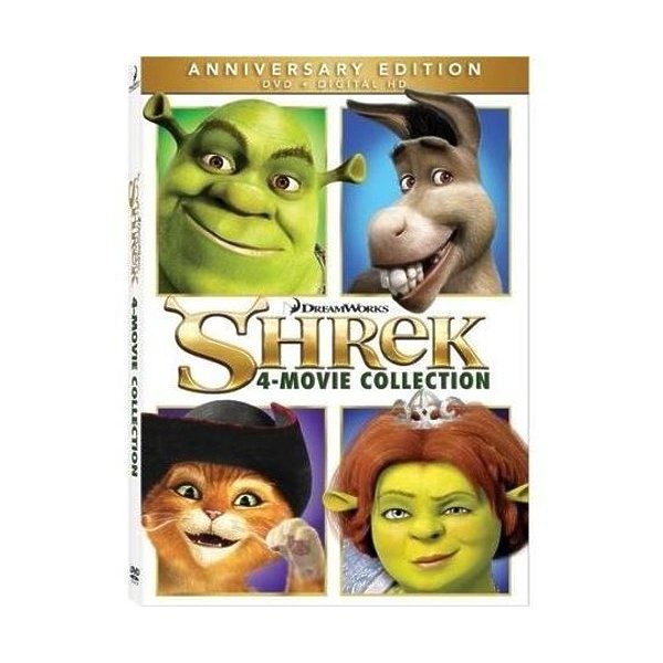 Shrek 4-Movie Collection DVD Set - 20th Century Fox 858571 - Perfect for Family Movie Nights & Kids Entertainment