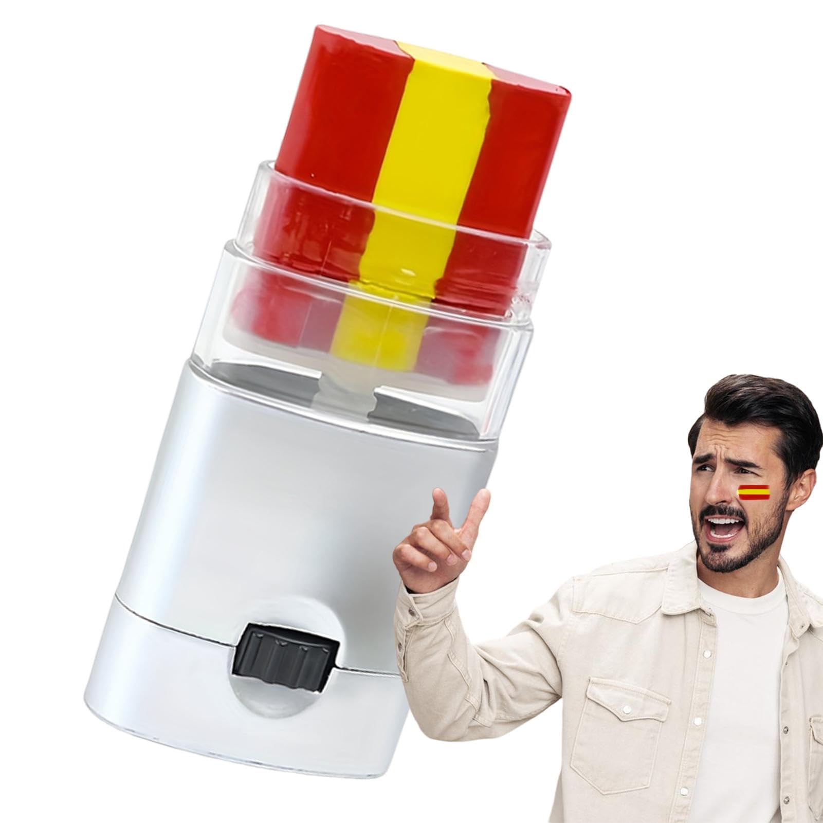 Spain Flag Face Paint Kit - Football Fan Makeup for Adults & Kids