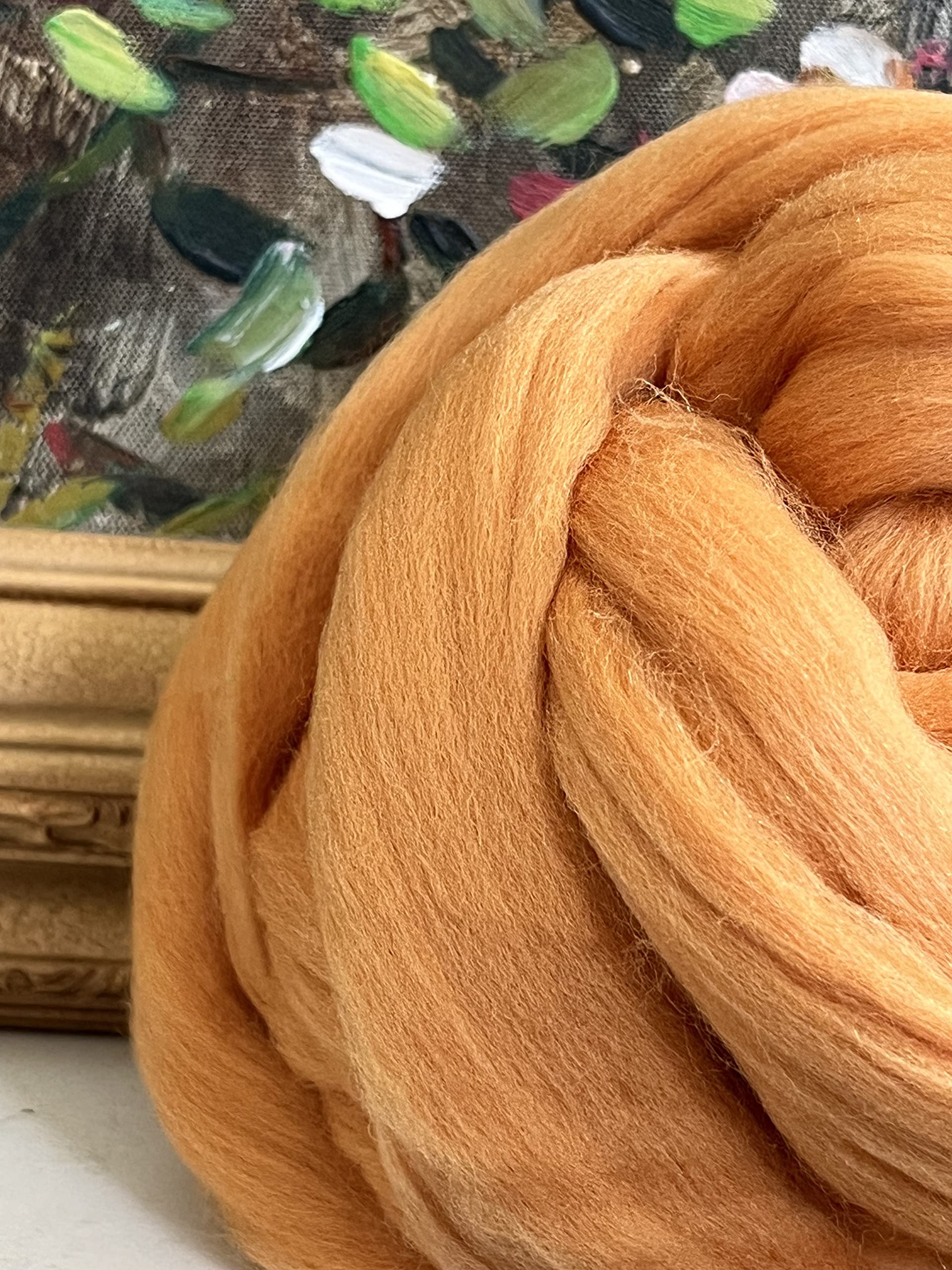Shep's Desert Camel Tan Merino Wool Roving - 100% Super Soft Australian Wool Fiber for Spinning, Felting & Crafting | Needle Felting & Doll Making Supplies (8 lb) | Perfect for Handmade Yarn, DIY Projects & Wool Art Creations
