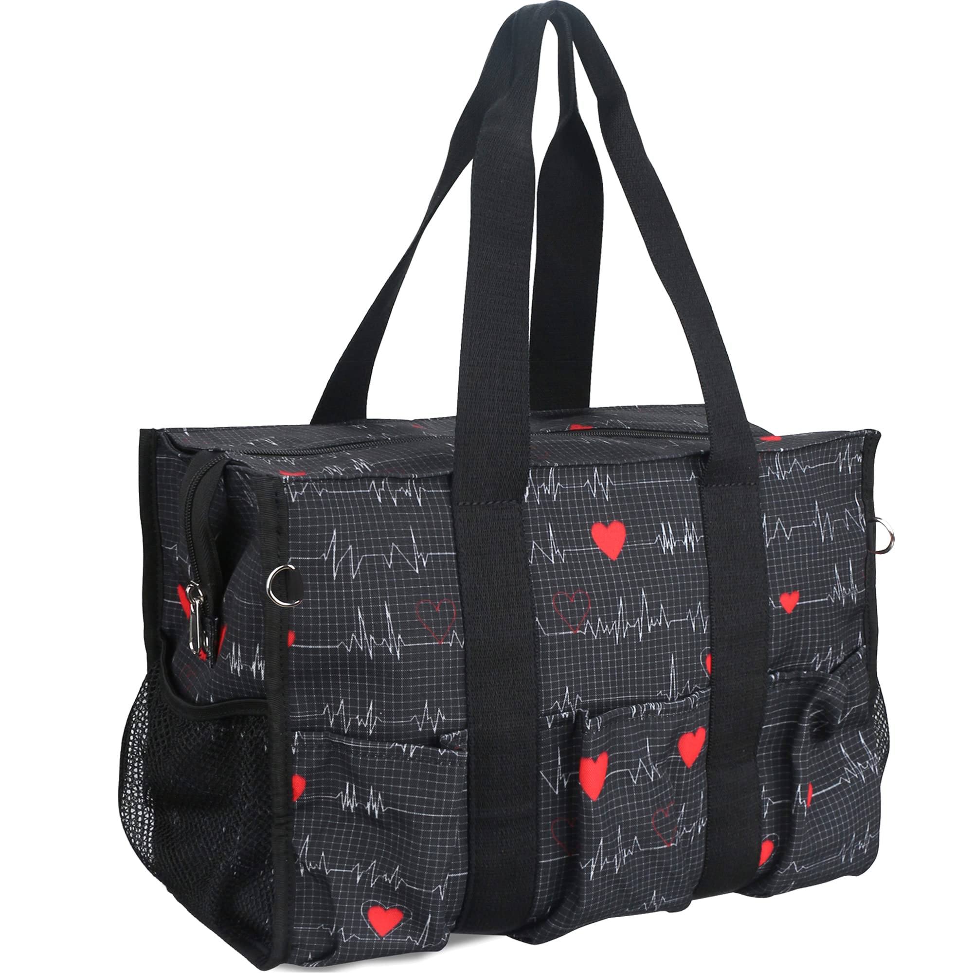 HoogaLife Waterproof Lightweight Nurse Bag for Work with 14 Internal Pockets - Large Portable Medical Tote for Nurses, Doctors & Healthcare Professionals - Perfect for Hospital Shifts, Home Visits & Travel
