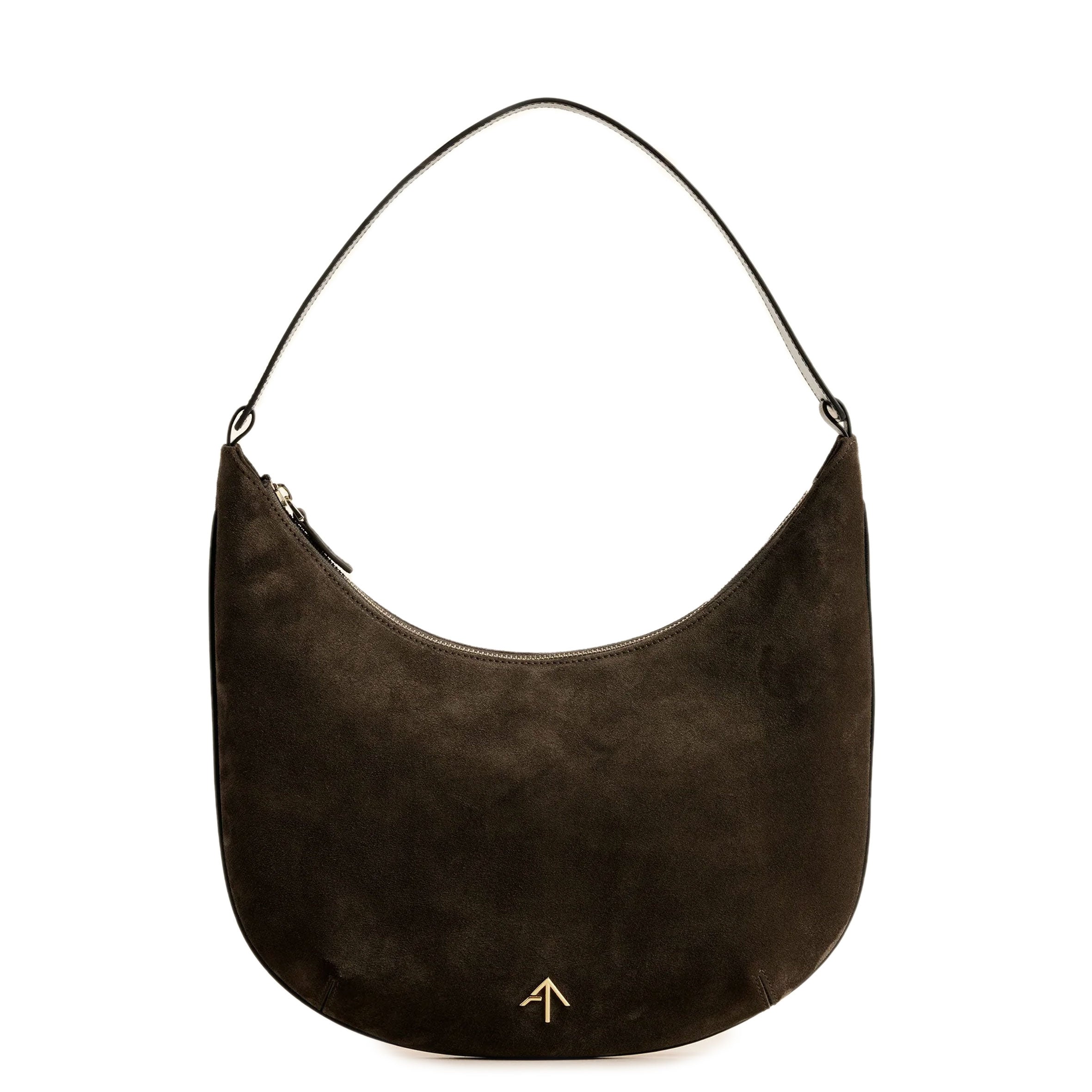 Stylish Manu Hobo Bag in Suede Tobacco Green - Perfect for Work, Travel & Everyday Use