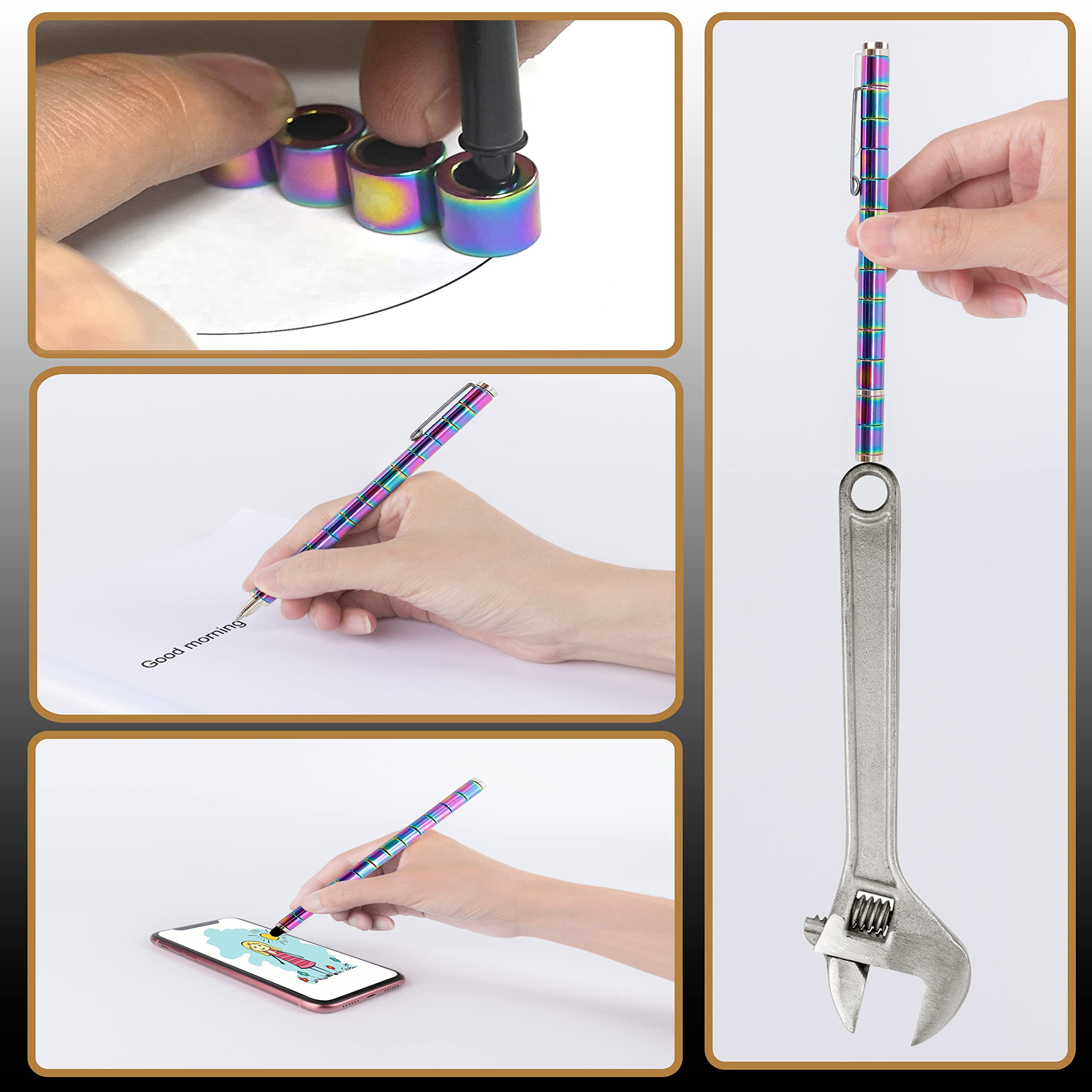 Magnetic Fidget Pen - Cool Stress Relief & Focus Toy for Teens & Adults - Unique Gift for Boys & Girls - Perfect for Office, School & ADHD Focus Aid