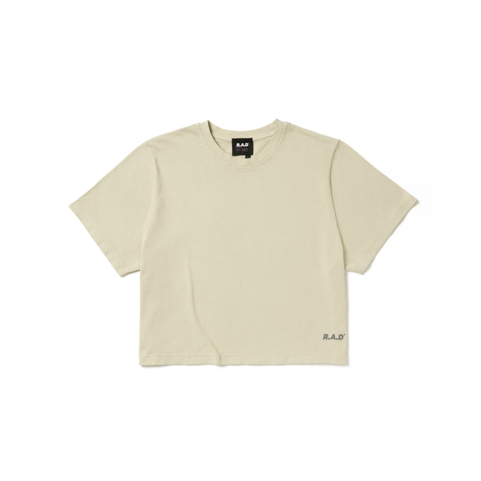 LOGO Crop Dust Green T-Shirt - Stylish Casual Wear for Men & Women | Perfect for Streetwear, Gym, and Everyday Outfits