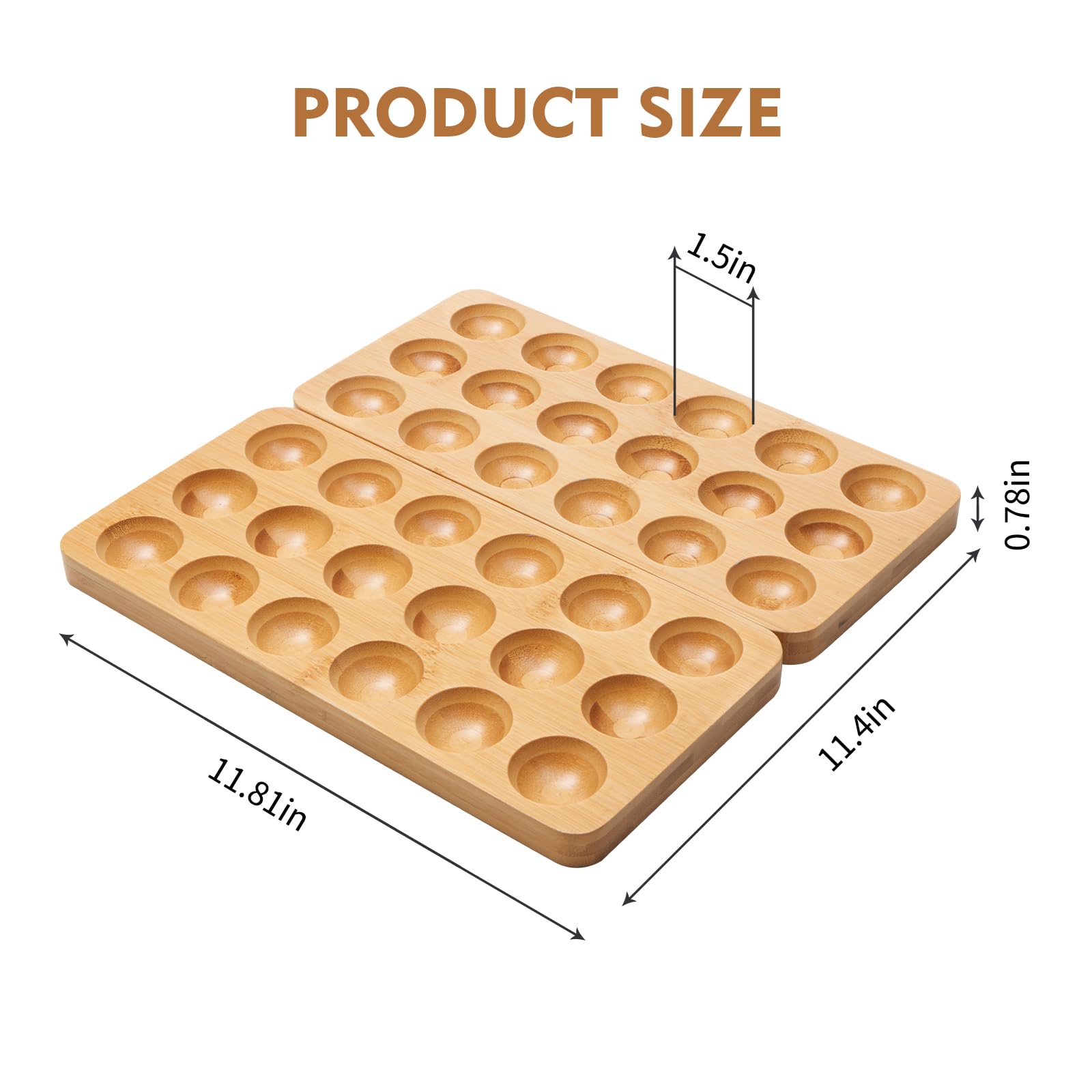 Foldable Wooden Egg Basket Holder - Holds 36 Eggs, Space-Saving Countertop Storage for Fresh Eggs - Perfect for Chicken Owners, Parents with Kids & Kitchen Organization - Ideal for Farmhouse, Breakfast Display & Small Kitchen Spaces