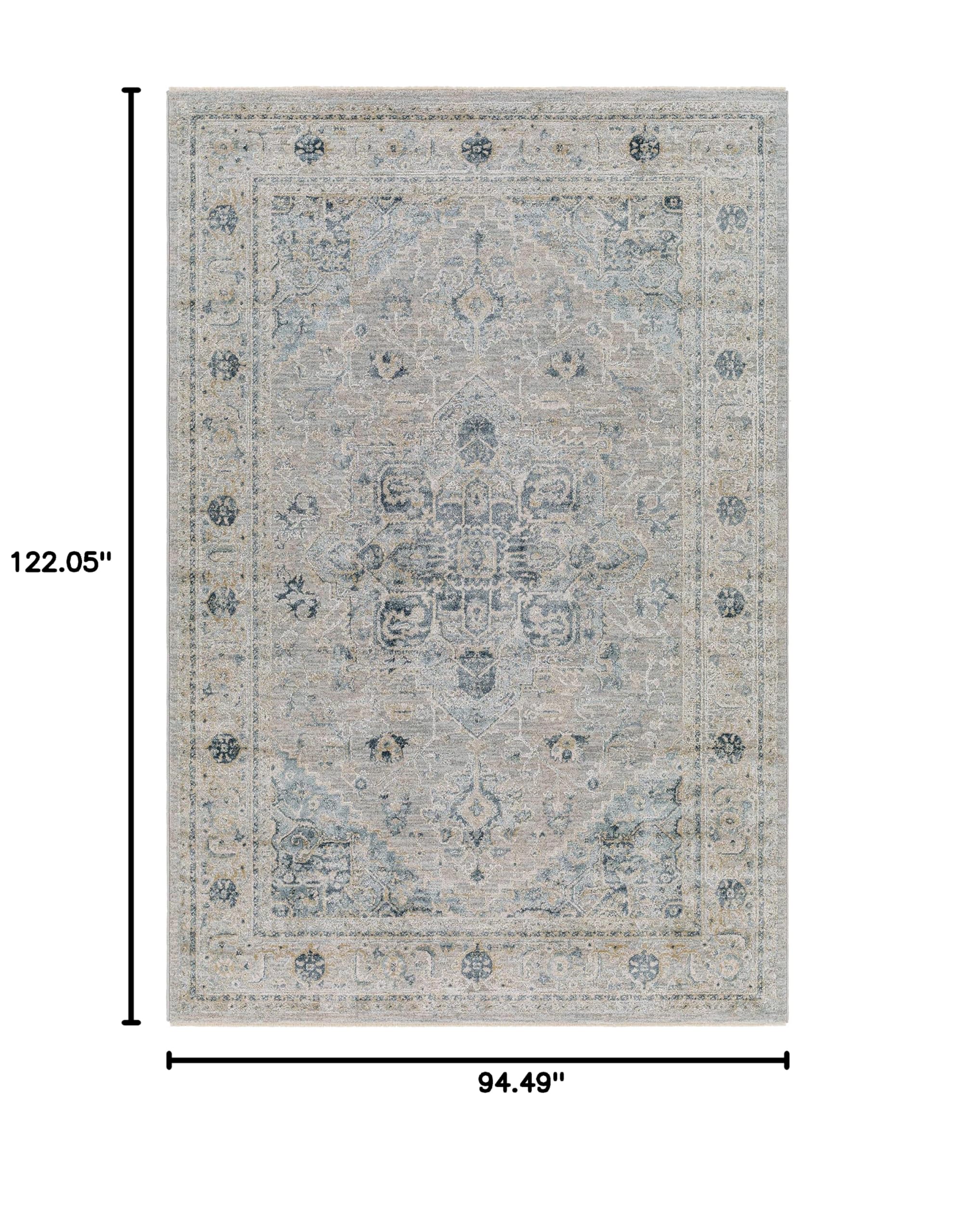 Hauteloom Whangamata Modern Area Rug - Green & Gray - 7'10