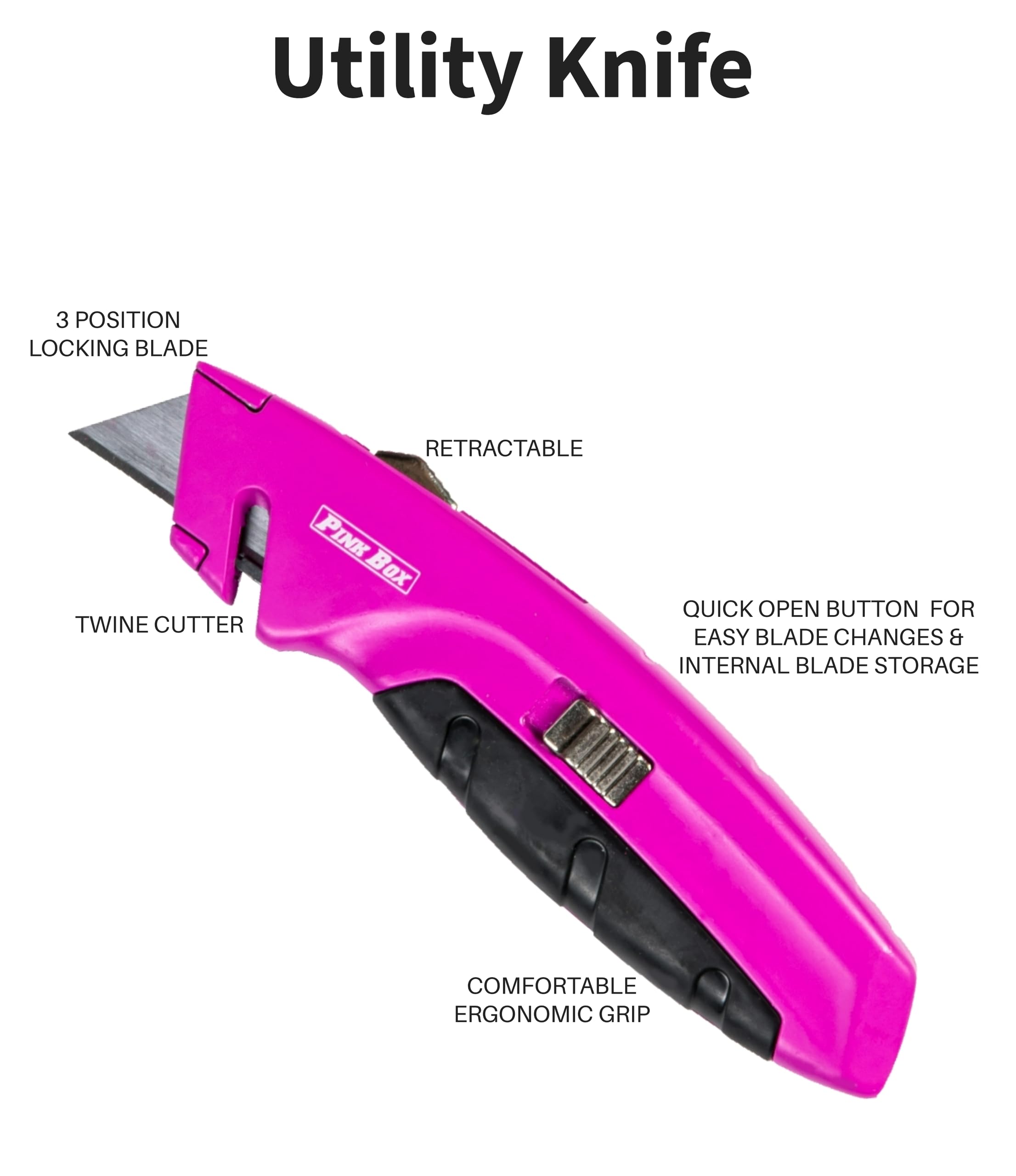 40-Piece Pink Tool Set with Storage Bag - Complete Home Repair Kit for DIY Projects, Car Maintenance & Household Fixes