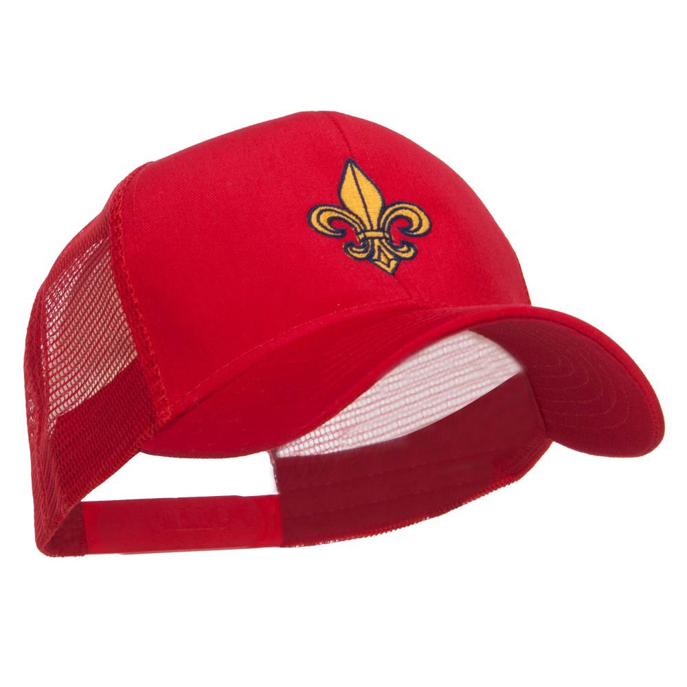 Fleur De Lis Embroidered Mesh Baseball Cap - Breathable Adjustable Hat for Men & Women - Perfect for Golf, Running, Outdoor Sports and Casual Wear