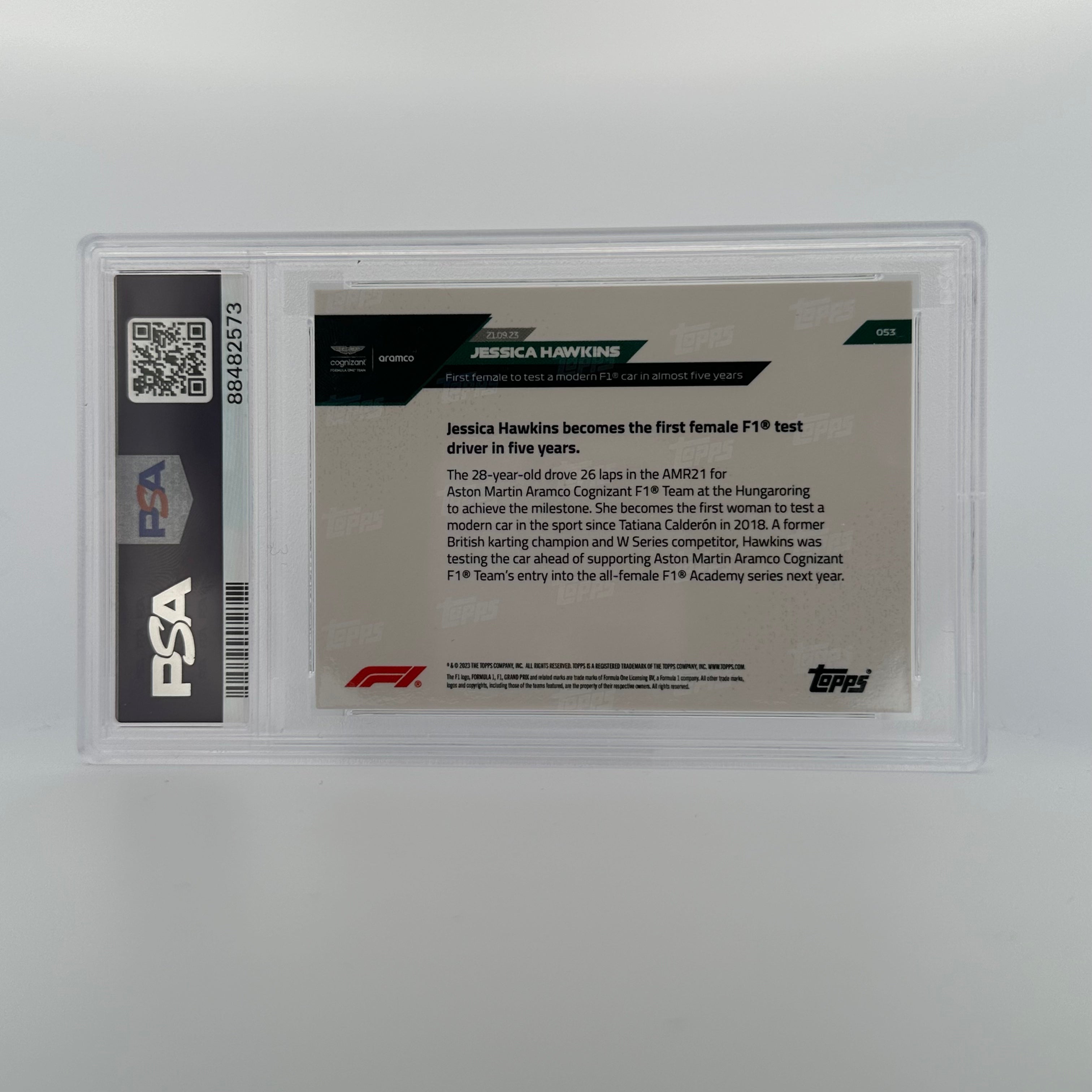2023 Topps Now Jessica Hawkins #53 PSA 10 Graded Baseball Card - Black Parallel - Collectible Sports Memorabilia for Trading, Display & Investment