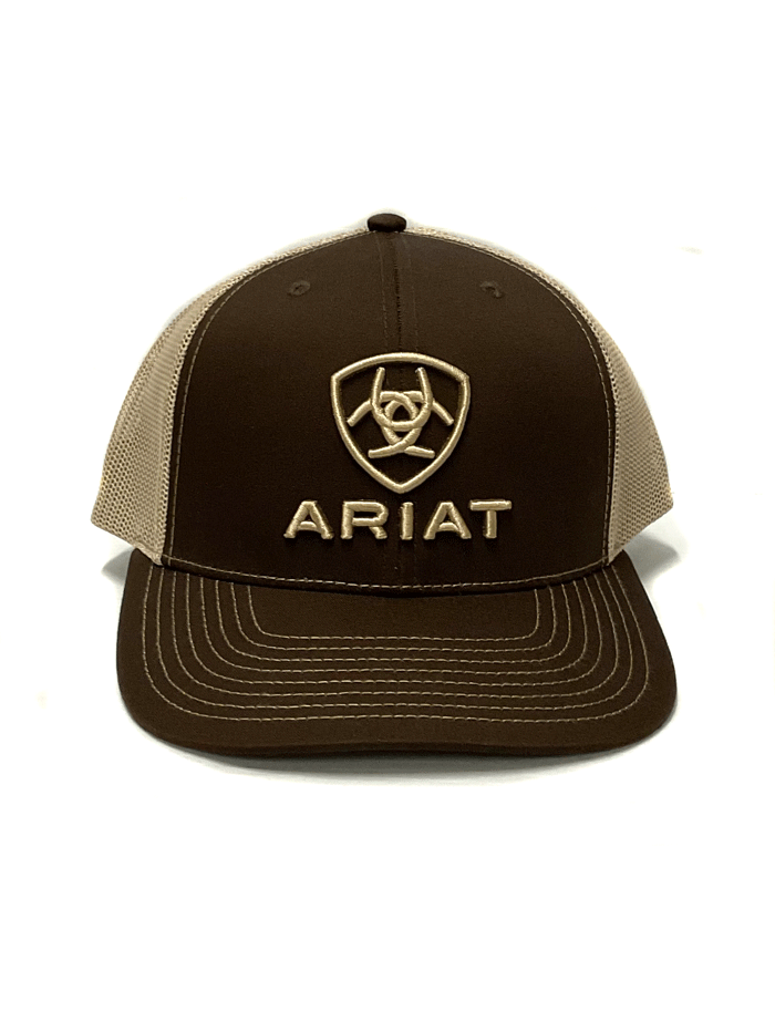 Ariat A300003102 Cap Shield Brown - Durable & Stylish Baseball Cap for Men & Women - Perfect for Outdoor Sports, Hiking & Casual Wear