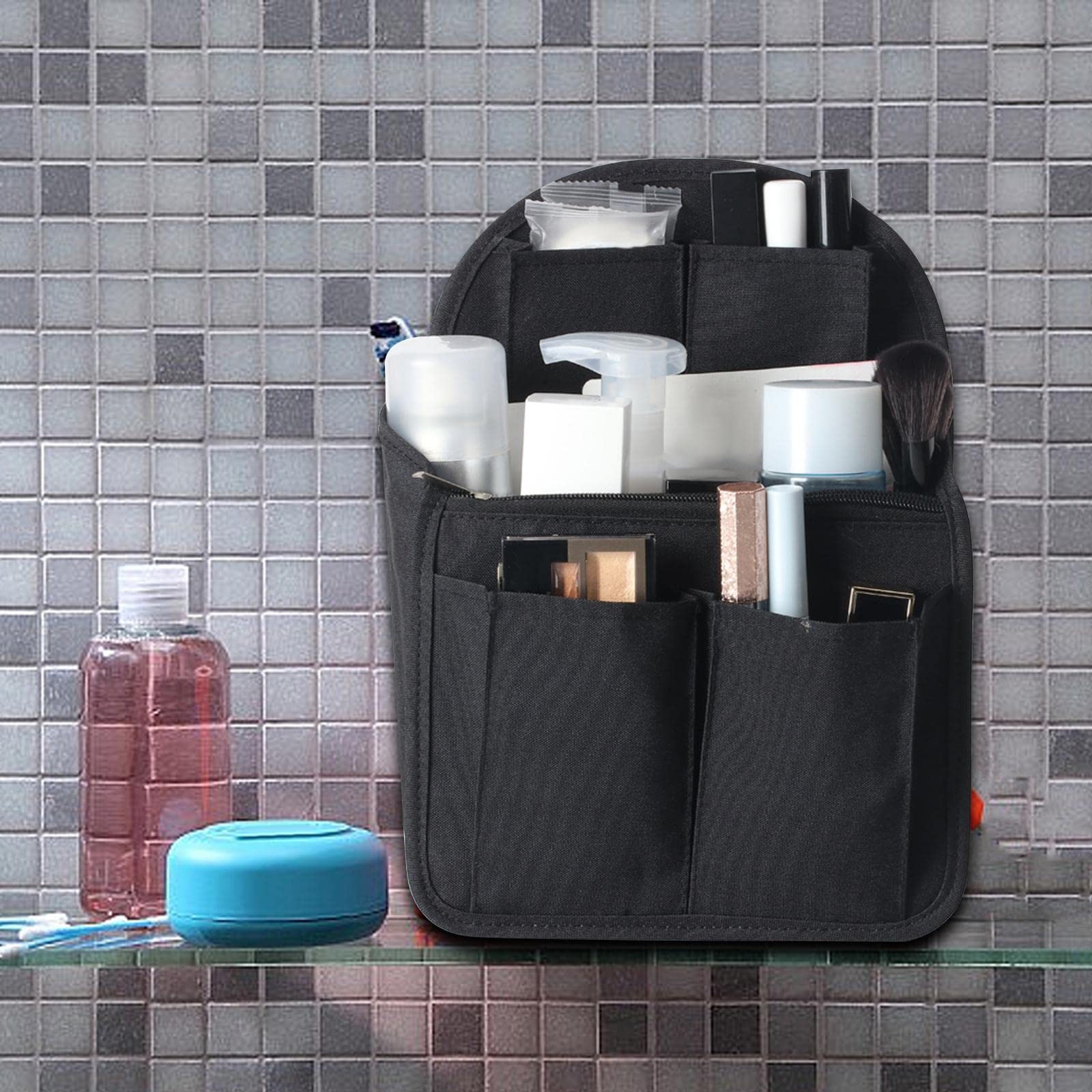 Premium Backpack Organizer Insert for Tote Bags - 35x14x28cm Travel Divider with Pack Pockets - Luxury Bag Organizer for Women & Men (Fashion My Day) - Perfect for Office, Travel & Daily Commute