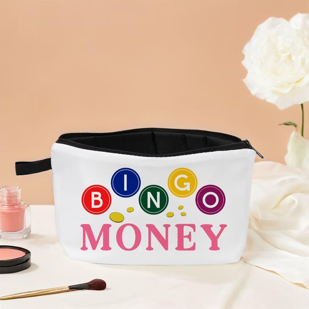 BINGO Travel Makeup Bag for Women - Small Cosmetic Organizer for Gifts & Toiletry