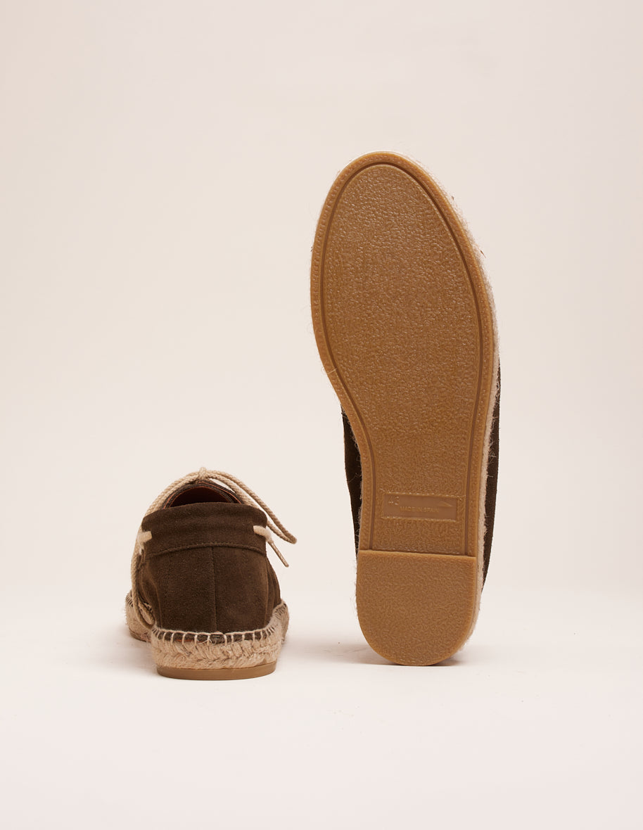 Matteo Suede Espadrilles in Khaki - Comfortable & Stylish Casual Shoes for Women | Perfect for Summer, Beach, and Everyday Wear