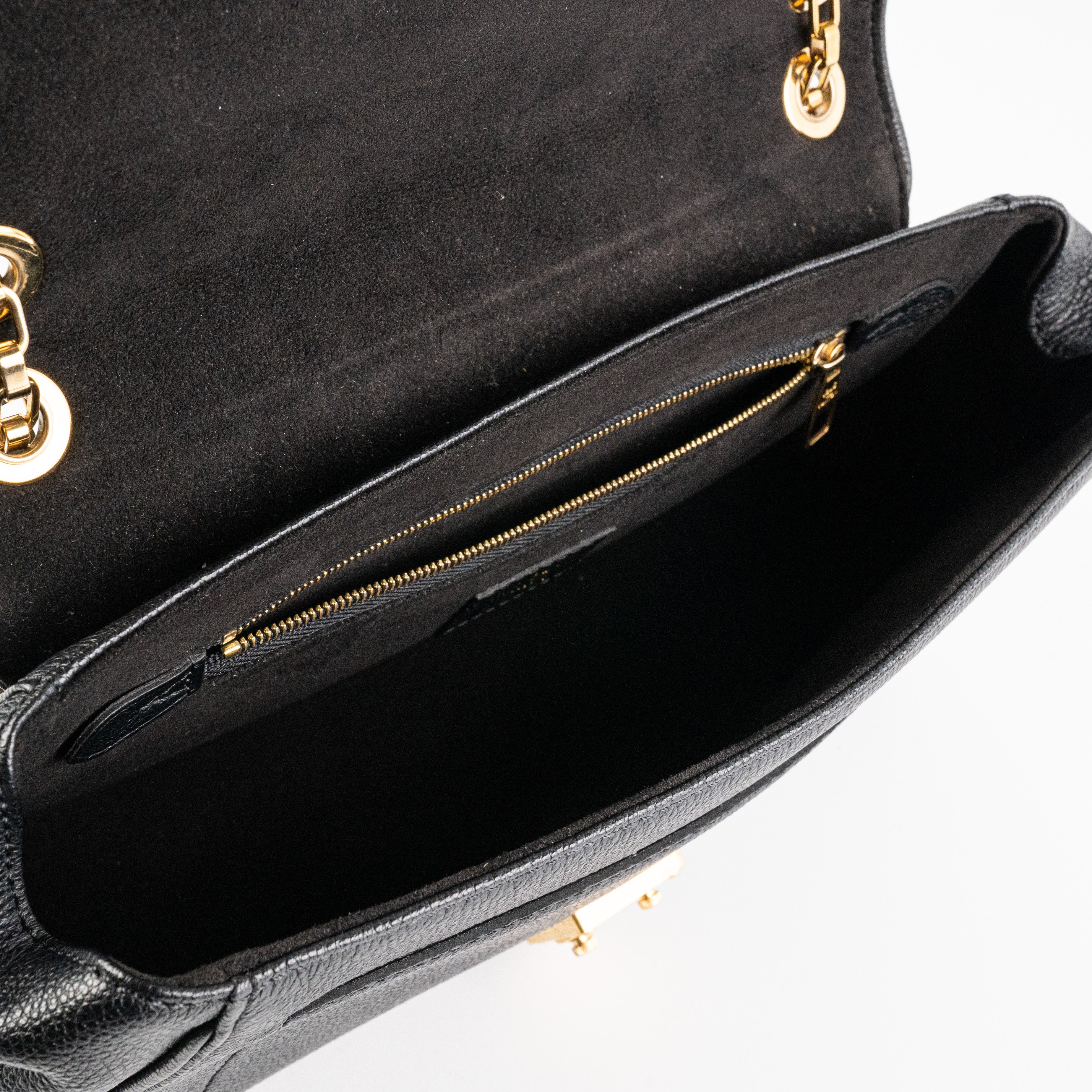 Louis Vuitton Saint Germain MM Empreinte Leather Handbag in Black - 18/7 Stainless Steel Hardware - Perfect for Work, Travel & Everyday Luxury