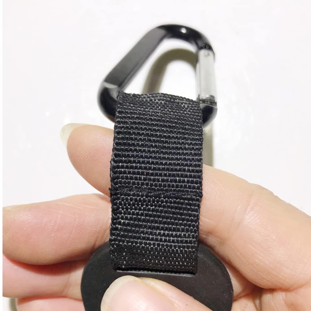 BESPORTBLE 6-Pack Silicone Water Bottle Carabiner Clips - Heavy Duty Bottle Holder for Hiking, Gym, Backpack & Outdoor Activities - Secure Carrying Solution for Hydration Packs, Canteens & Kettles