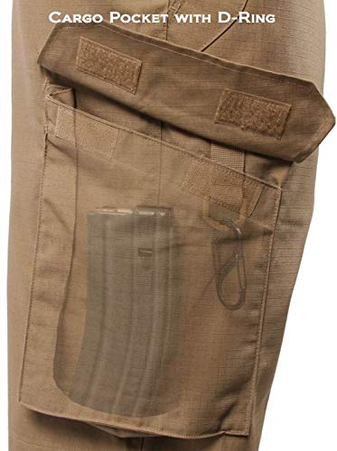 LAPG Men's Tactical Shorts with Elastic Waistband - Durable Ripstop Cargo Shorts for Workout, Outdoor & Military Use | Perfect for Hiking, Camping & Tactical Training