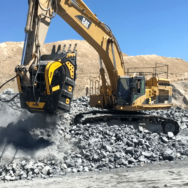 BF150.10 Excavator Bucket Crusher - Heavy Duty Demolition Attachment for Construction & Mining - Perfect for Crushing Concrete, Rocks & Debris on Job Sites