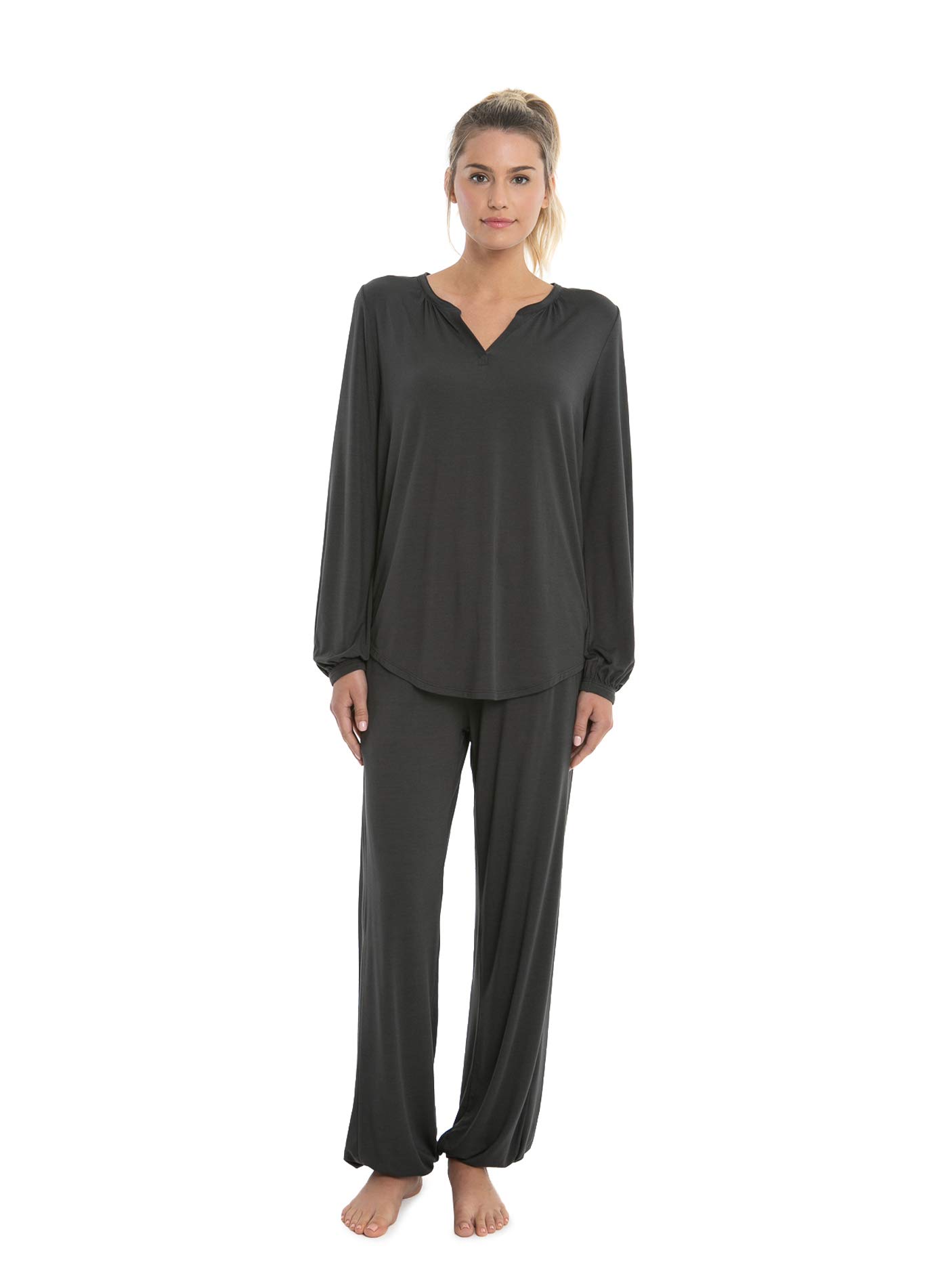 Barefoot Dreams Luxe Milk Jersey Namaste Lounge Set - Ultra Soft Women's Yoga Pants & Hoodie Outfit for Cozy Home & Meditation Wear