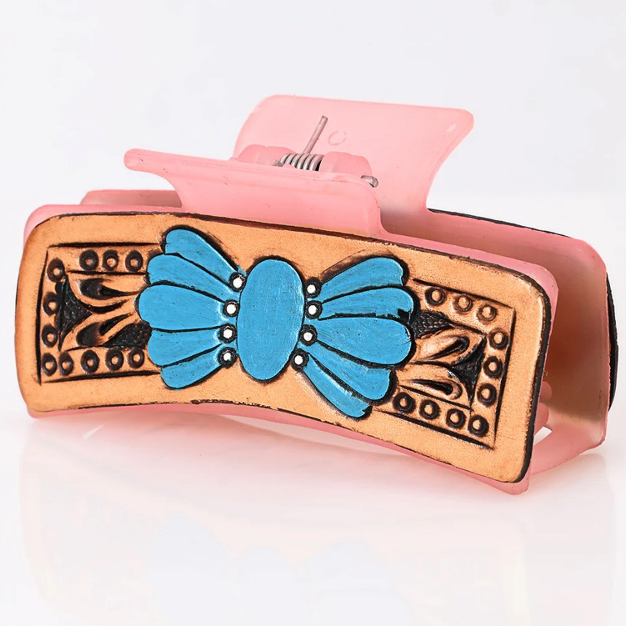 American Darling Turquoise Bow Hair Clip - Elegant Hair Accessory for Women & Girls, Perfect for Weddings, Parties & Everyday Style