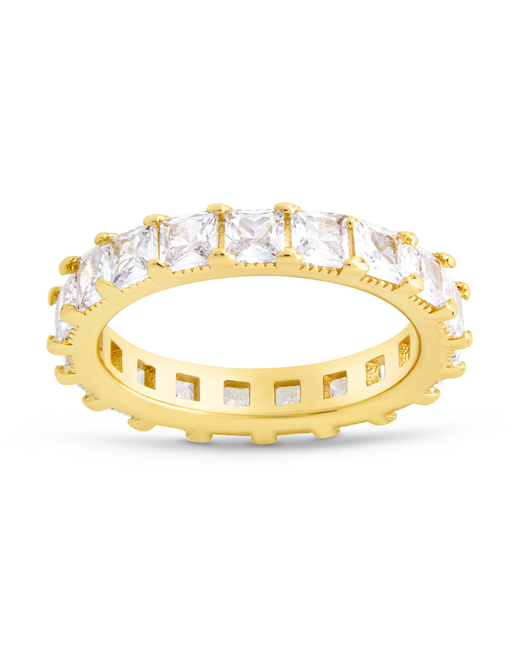 Kylie CZ Eternity Band Ring for Women - Sparkling Cubic Zirconia Wedding Band, Anniversary Gift, Stackable Ring for Everyday Elegance | Perfect for Bridal, Engagement, or Special Occasions