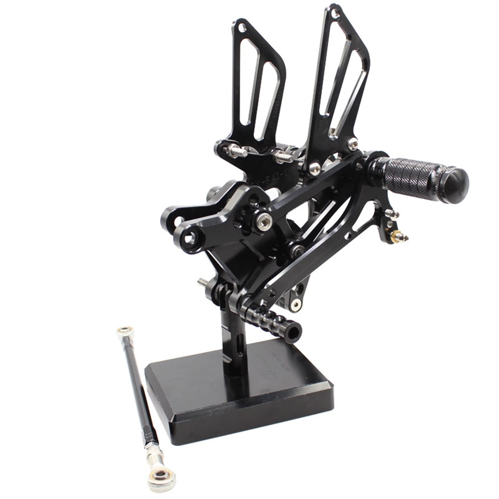 Honda CBR600 CBR600 F4I 2001-2007 CNC Adjustable Rearset Foot Peg Pedal Set - Silver | Motorcycle Upgrade Accessories for Racing & Street Performance