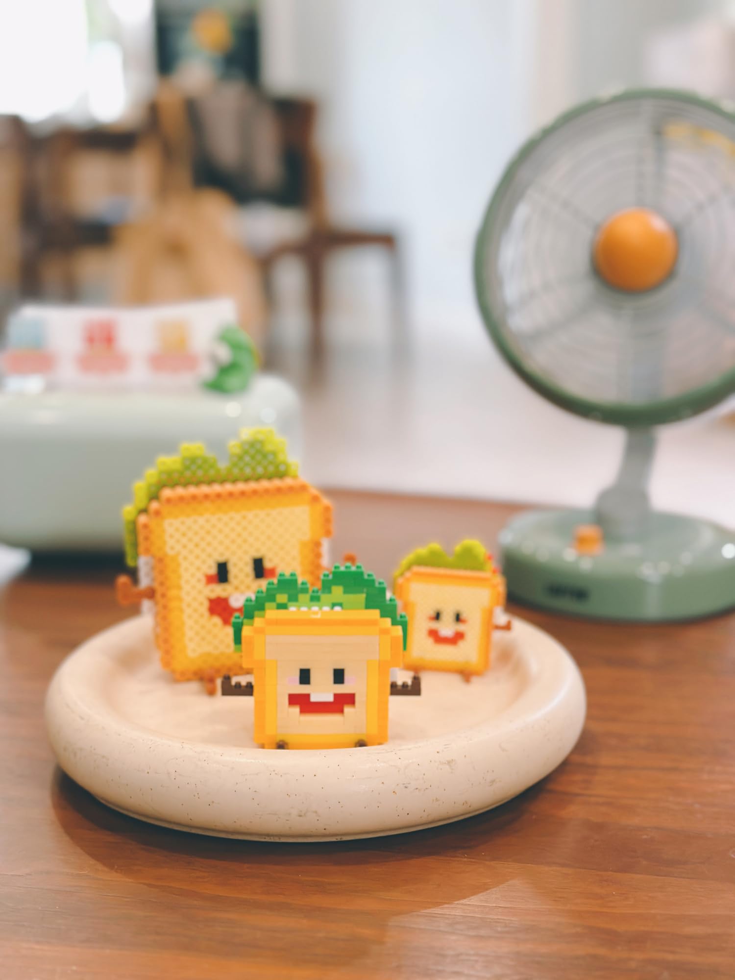 Happy Food Cute Mini Bricks Micro Building Kit - Compatible Nano Blocks for Kids - Creative Desktop Decor Toy (Vitality Milk) - Perfect for STEM Learning, Birthday Gifts & Stress Relief