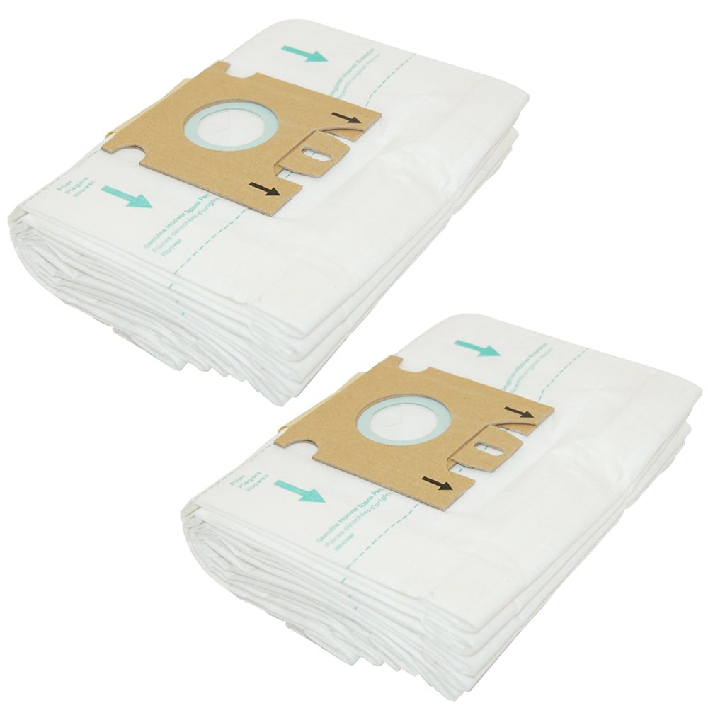 Hoover Genuine H30S PureFilt Dust Bags (10-Pack) - Compatible with Hoover Sensory Vacuum Cleaners | Replacement Filters for Pet Hair, Allergies & Deep Cleaning | Home & Office Use