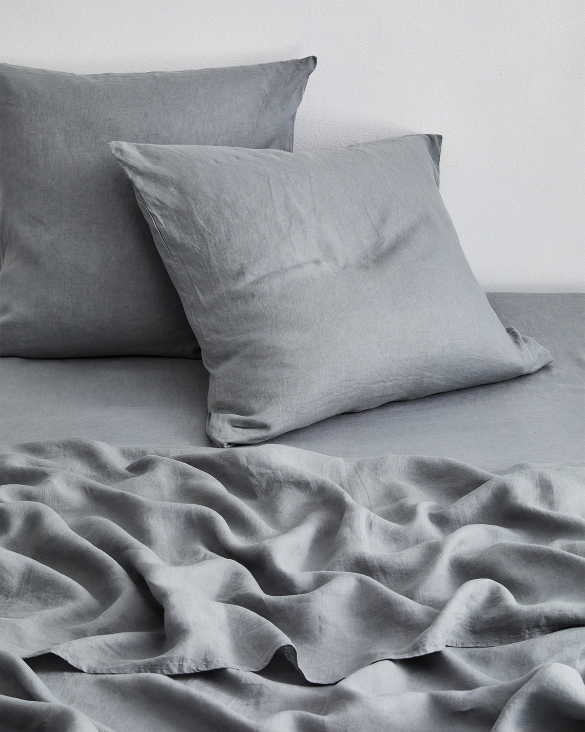 100% French Flax Linen Pillowcases Set of 2 - Premium European Style Mineral Wash Bedding - Perfect for Luxury Hotels, Airbnb & Eco-Friendly Home Decor