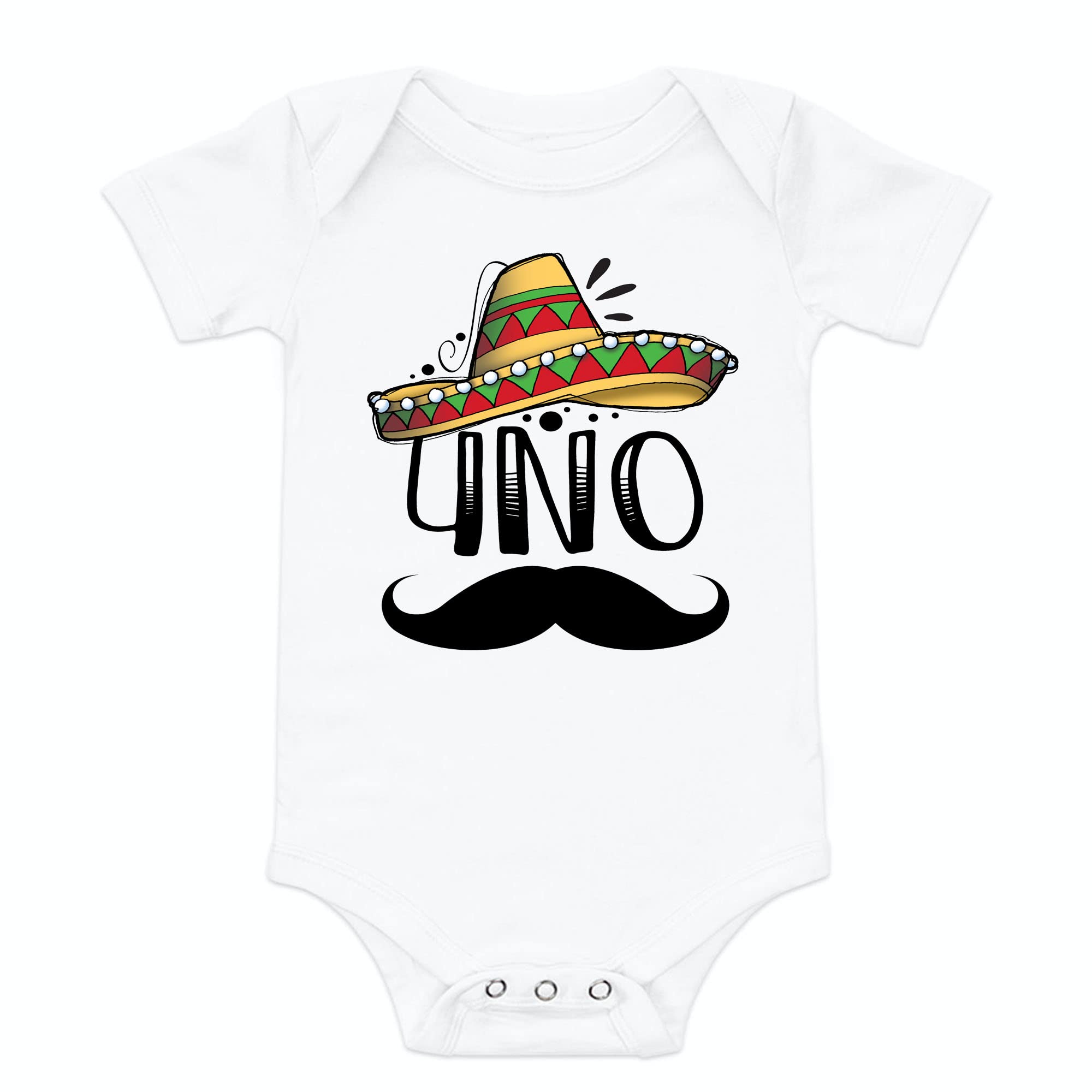 Uno Birthday Boy Shirt - First Birthday T-Shirt for Boys 'I'm One' | 1st Birthday Party Outfit | Fiesta & Taco Themed Baby Clothes (12 Months) - Perfect for Birthday Photos, Celebrations & Special Occasions