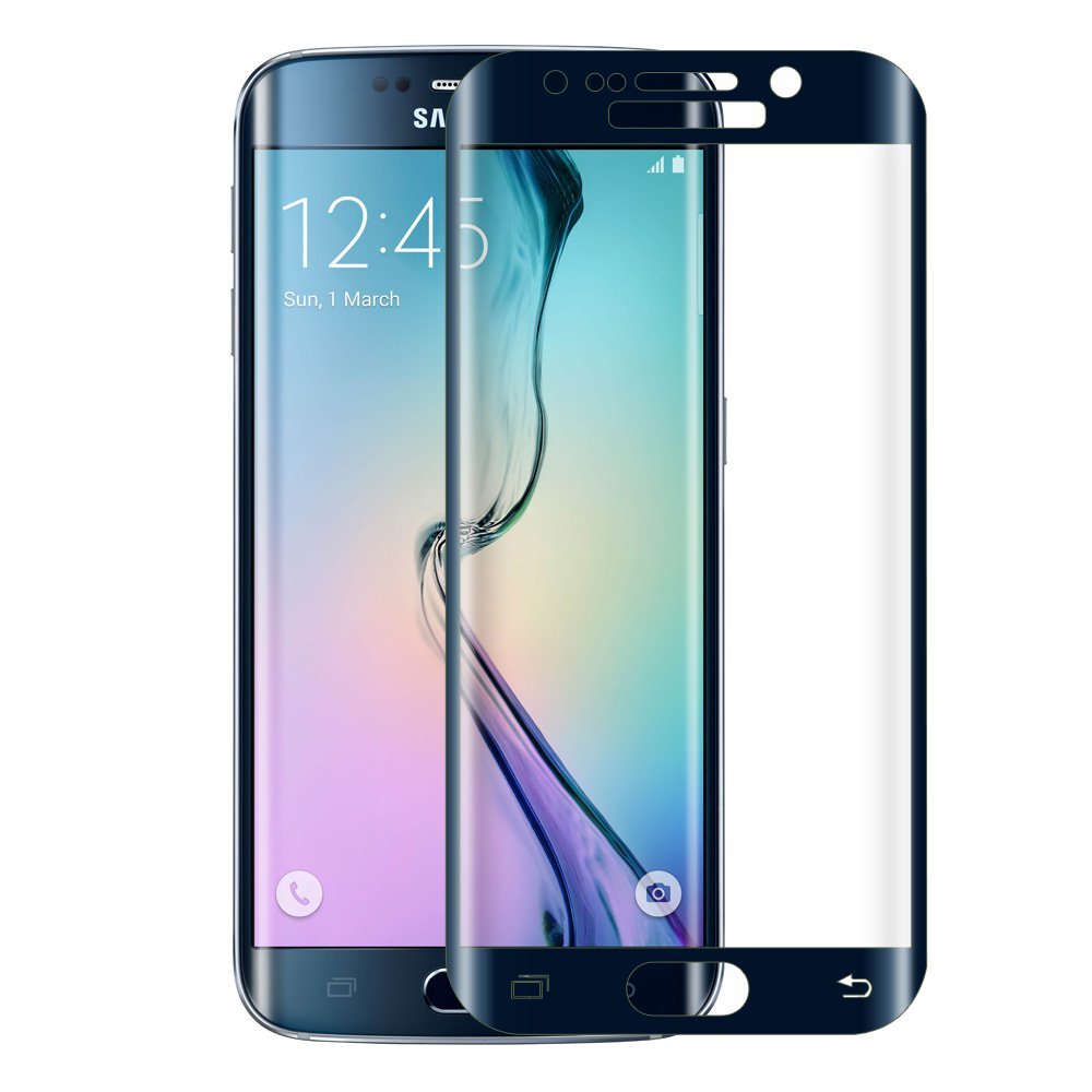 AMZER Ultra HD Clear Edge-to-Edge Tempered Glass Screen Protector for Samsung Galaxy Note7 N930 - Black | Shatterproof & Scratch-Resistant Protection for Everyday Use