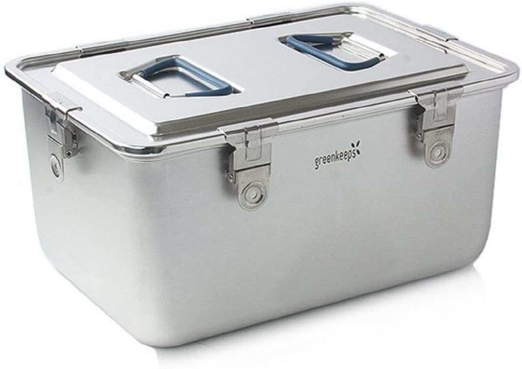 Greenkeeps 11.5L (389 Oz) Airtight Food Storage Container - Premium Stainless Steel Kitchen Organizer with Secure Lid | Perfect for Meal Prep, Pantry Organization & Bulk Food Storage