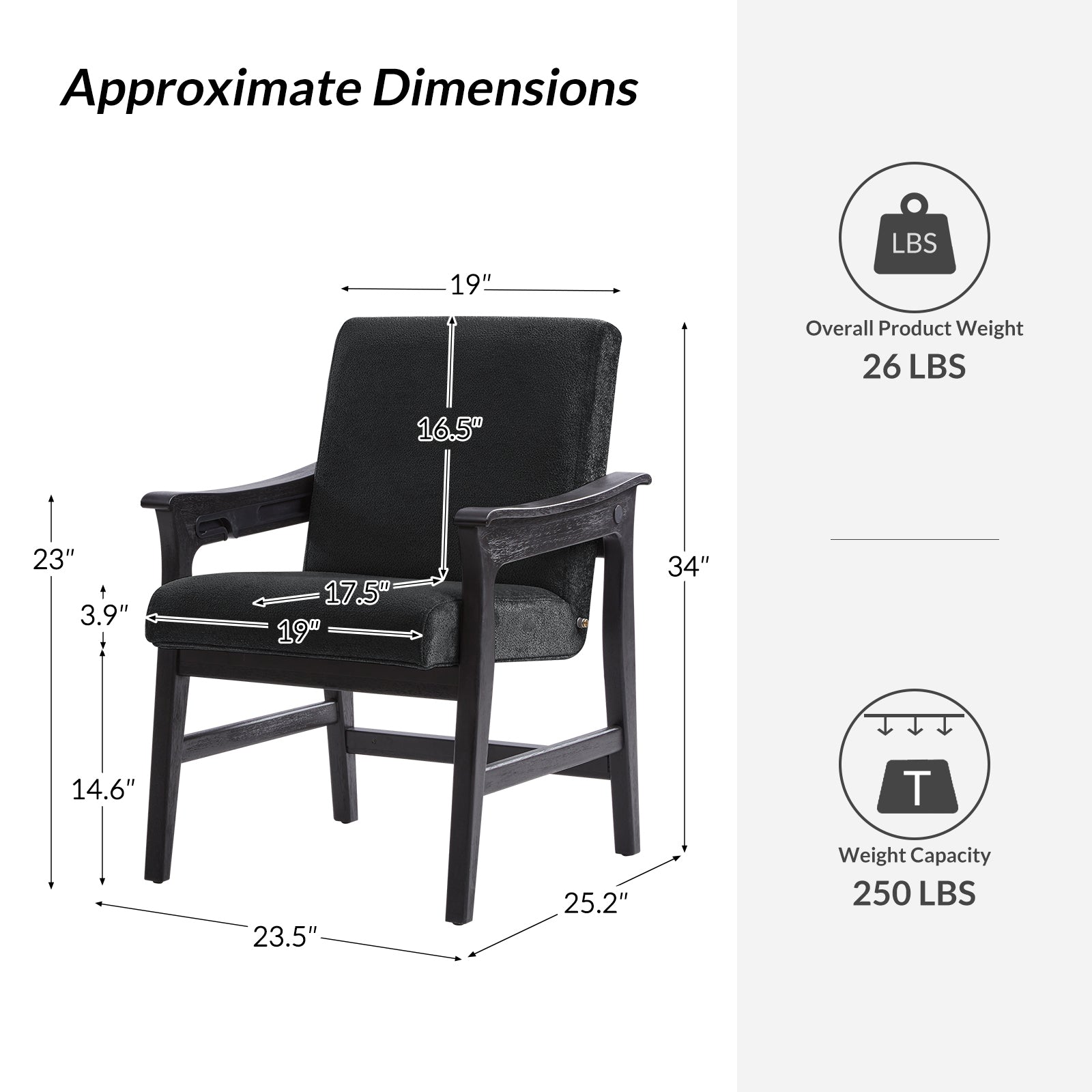 Modern Upholstered Counter Stool with Quick Shift to Dining Chair - Versatile Kitchen Island, Bar & Dining Room Seating for Home & Restaurant Use