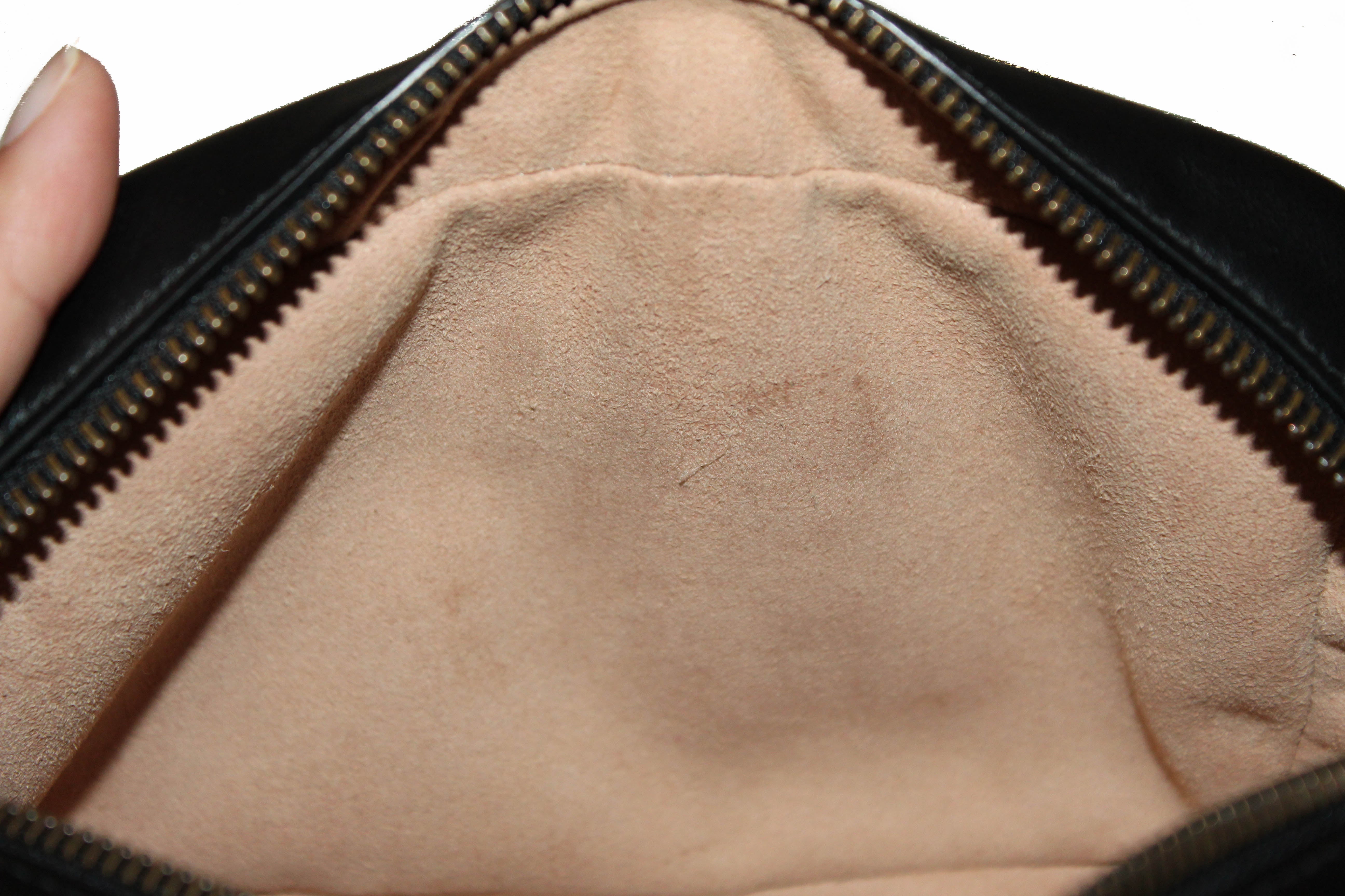 Authentic Gucci Black Marmont Matelasse Leather Mini Camera Crossbody Bag for Women | Luxury Designer Handbag for Date Night, Party & Everyday Use