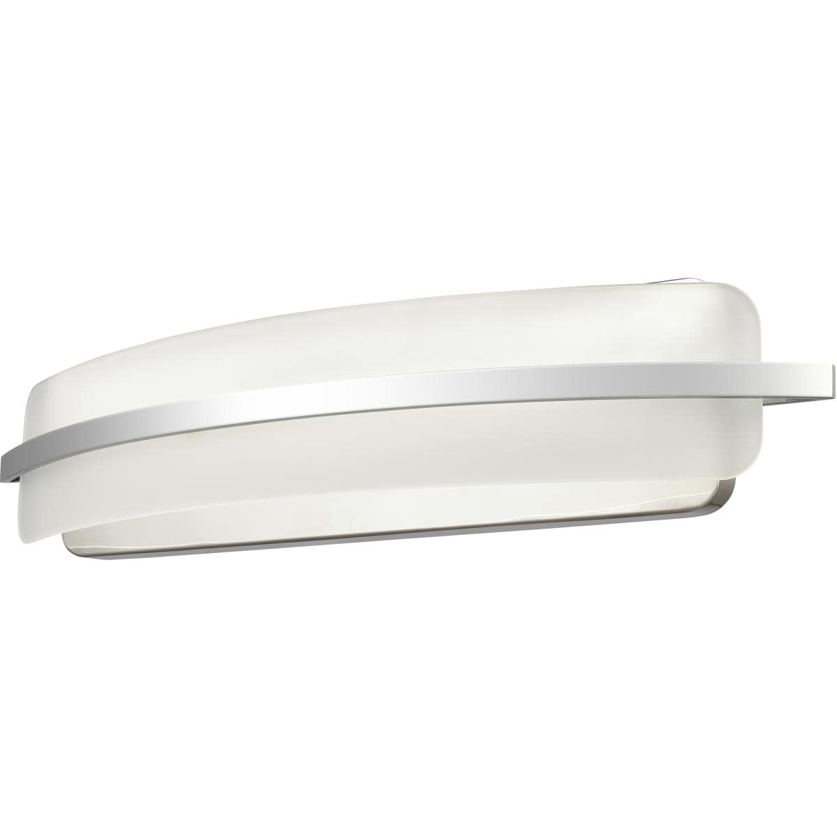 Elk Home Curvato Vanity Light - 1-Light Polished Chrome Finish with Opal Etched Glass, Modern Contemporary Bathroom Lighting for Mirror, Dresser & Makeup Area