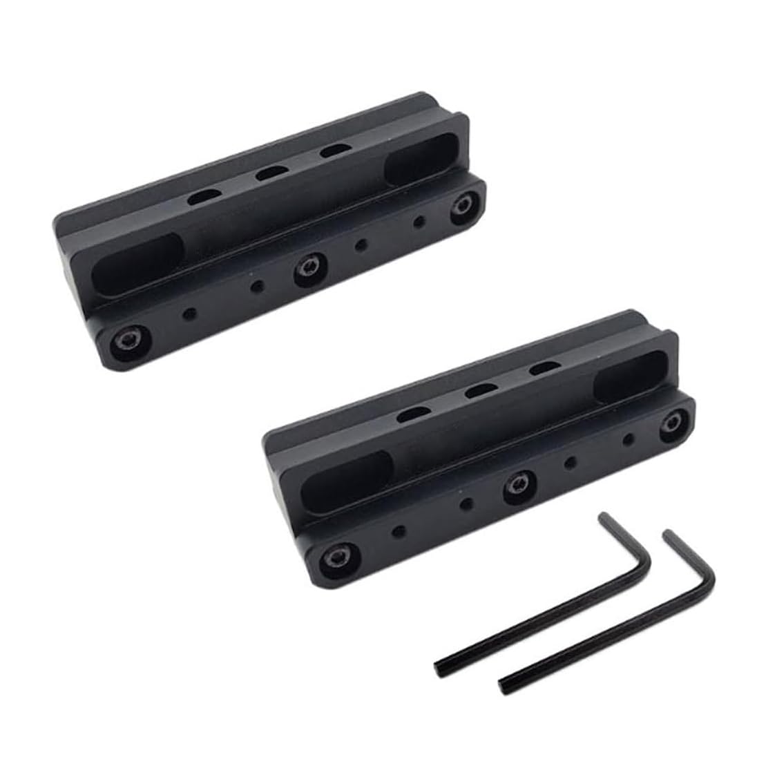 Aimsniper Tactical FAST Series Scope Mount for Fiber Optic & Mini Red Dot Sights - 2-Pack Black - Perfect for Hunting, Shooting Range & Tactical Training