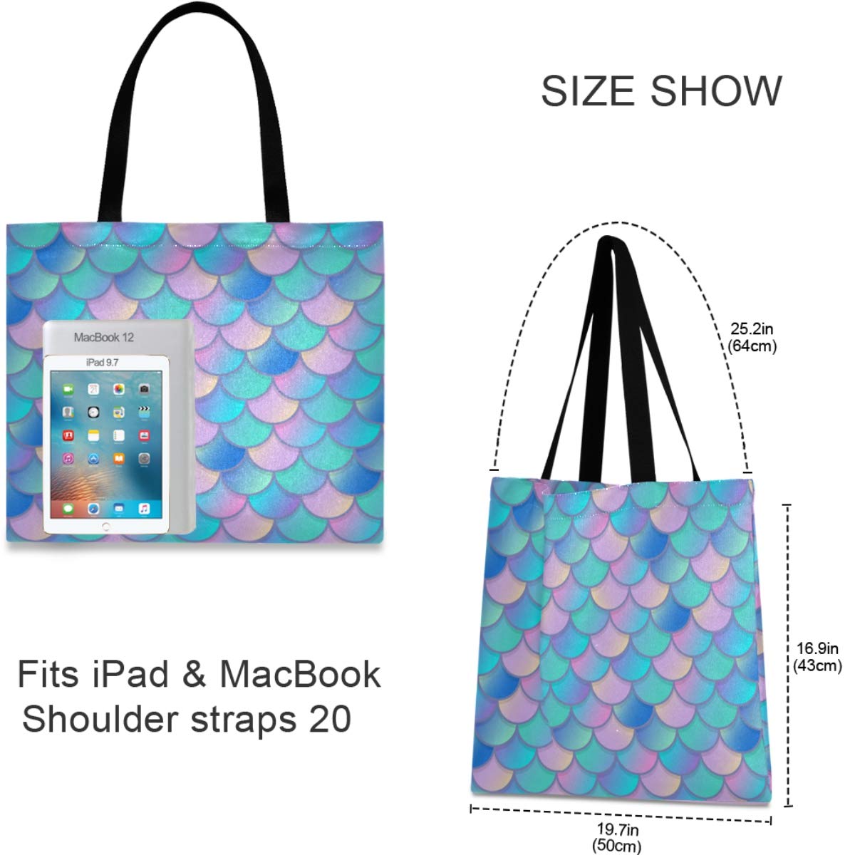 Fashion Women's Tote Shoulder Bag - Gym, Beach & Travel Essentials
