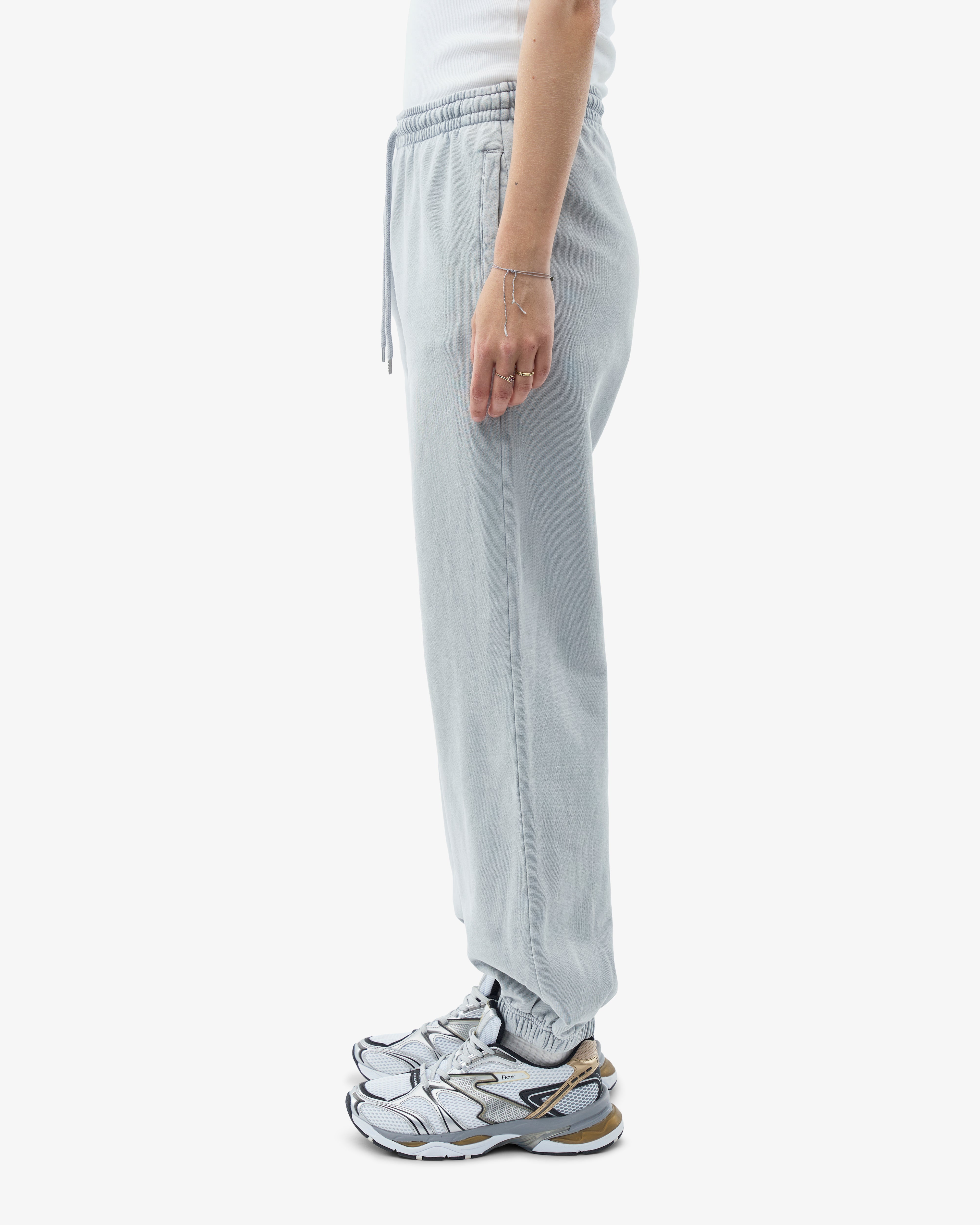 Organic Cotton Relaxed Fit Sweatpants for Men & Women - Faded Grey | Comfortable Lounge Pants for Yoga, Running & Home Wear