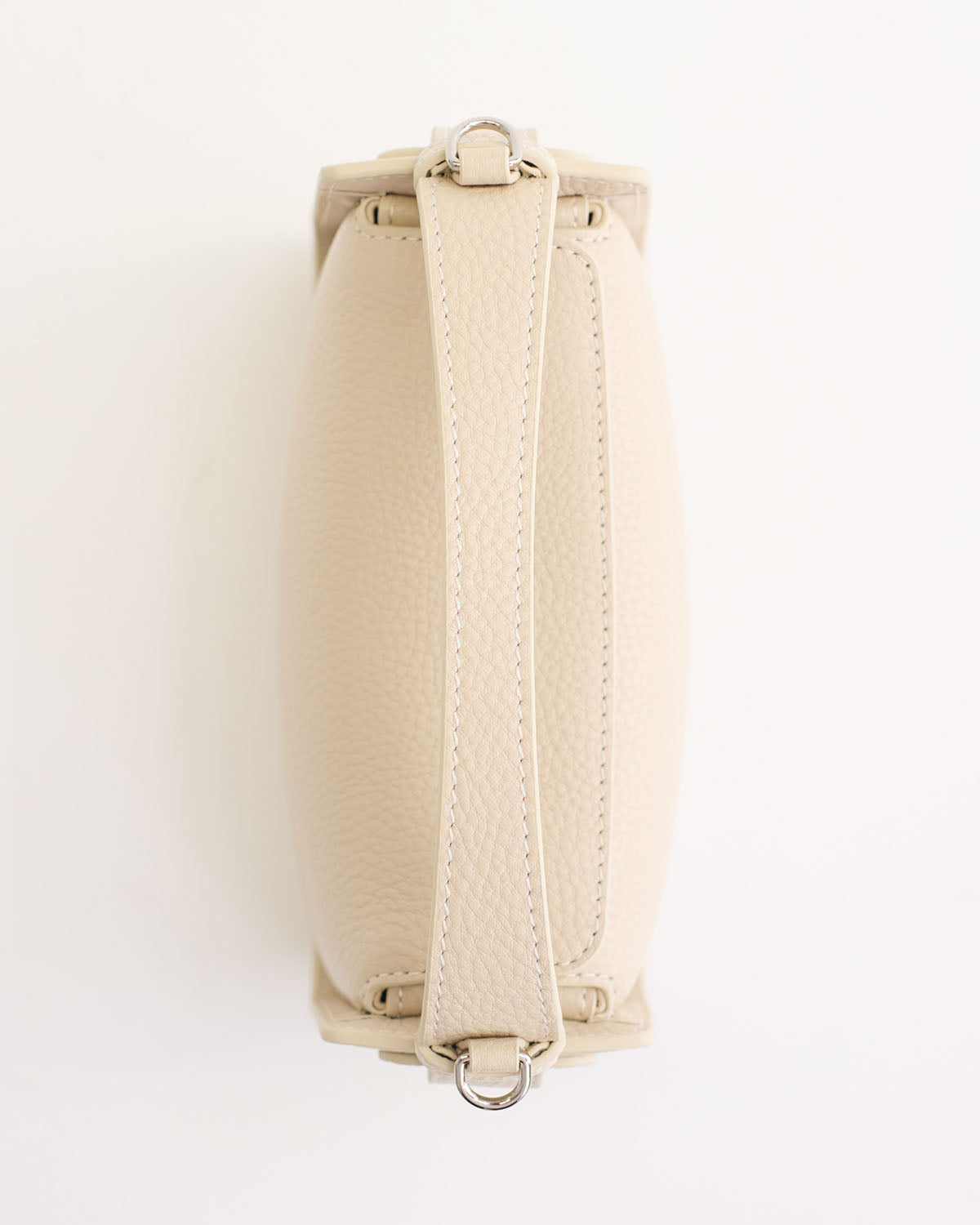 Mini Clementine Crossbody Bag - Oat Pebbled Leather Handbag for Women | Perfect for Everyday Use, Work, and Travel