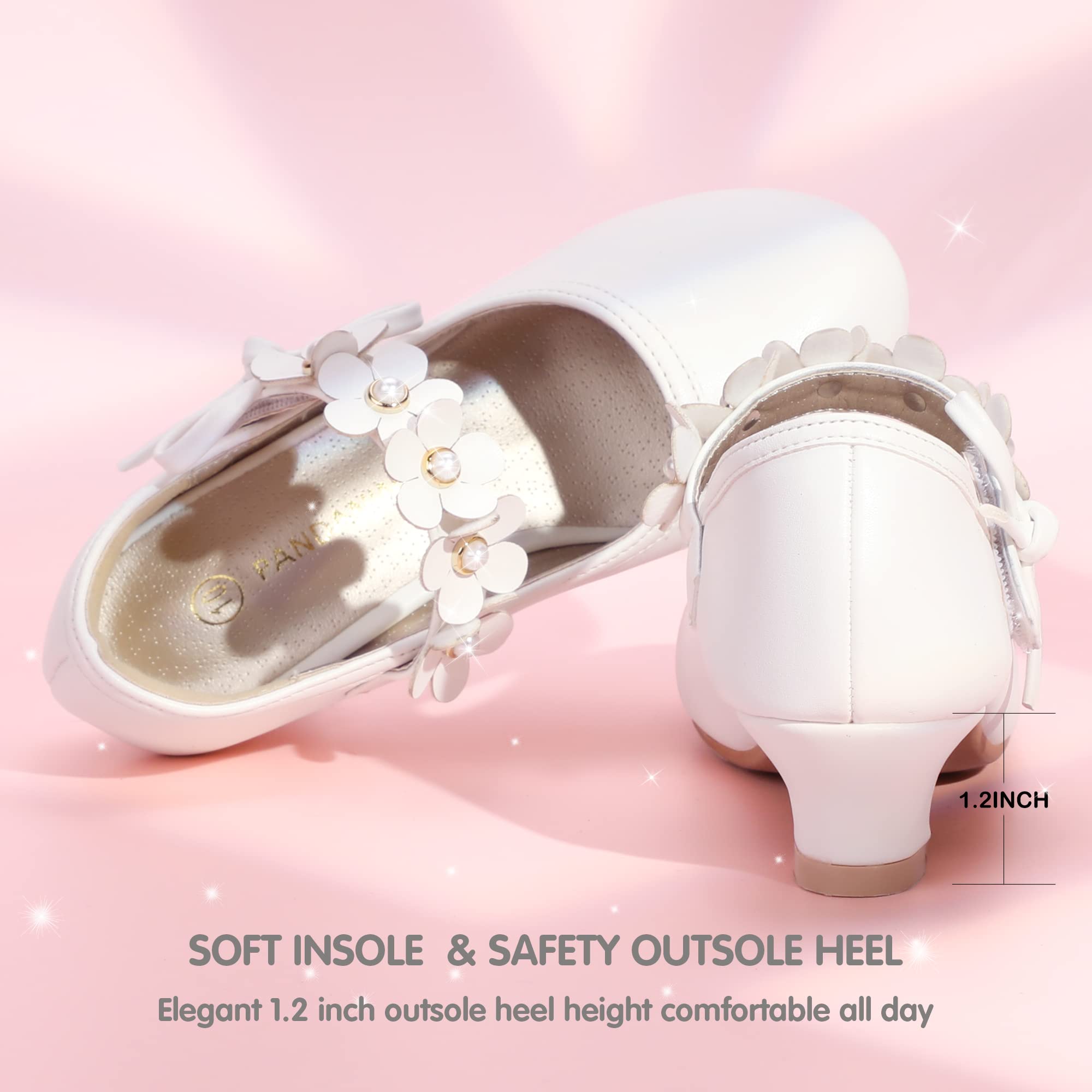 Girls Mary Jane Dress Shoes for Wedding & School Party