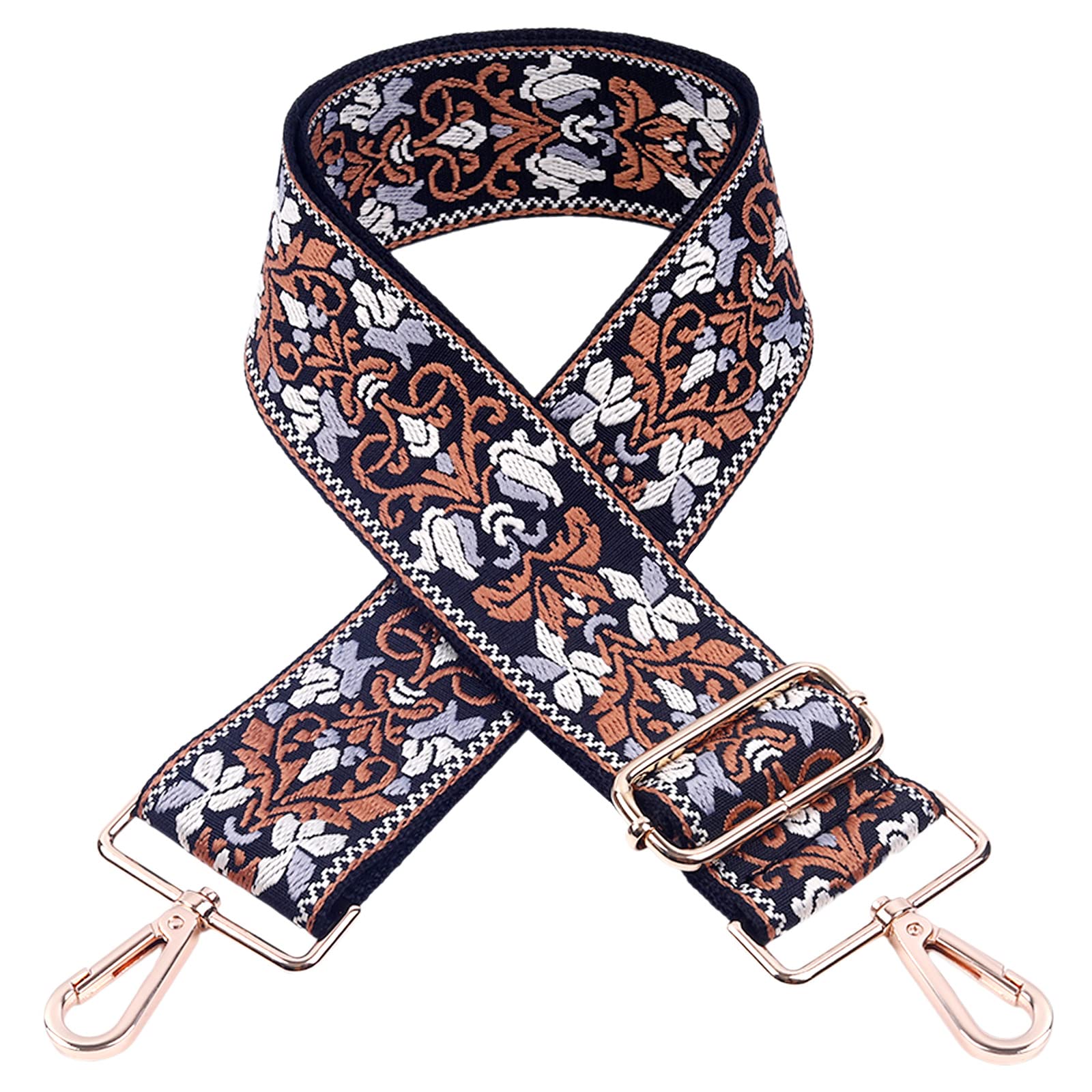 TRAIPAINK Adjustable Crossbody Bag Strap Replacement - Wide Guitar Style Purse Strap for Handbags & Shoulder Bags | Durable Canvas Material for Women's Fashion Accessories | Perfect for Daily Use, Travel & Shopping