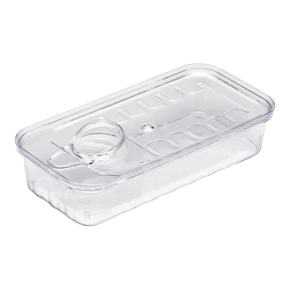 100 Pack 2 oz Rectangle Clear Plastic Tin Cans with 100 Silver Mini Plastic Spoons - Perfect for Party Favors, Wedding Candies, DIY Crafts & Small Gift Packaging