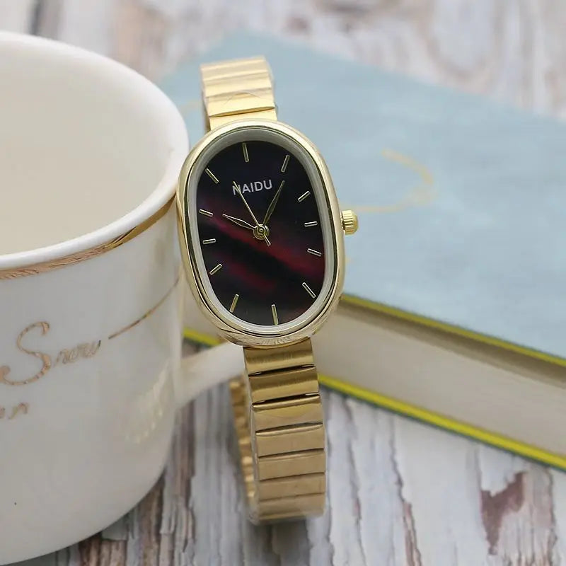 Elegant Roman Numeral Watch for Women - Stylish Analog Wristwatch with Leather Band - Perfect for Office, Casual Wear & Special Occasions