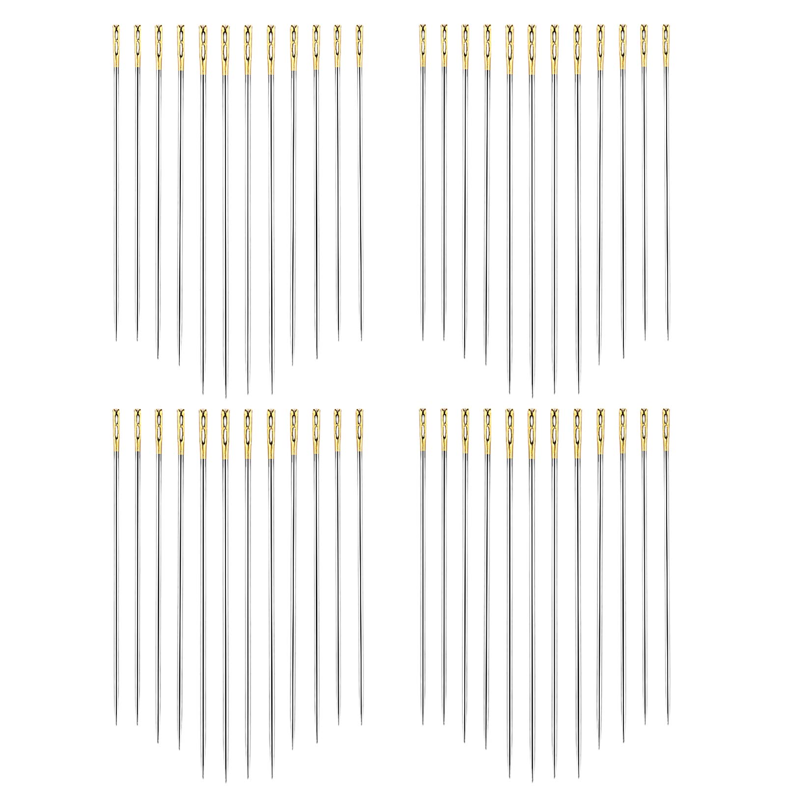 AIEX 48-Piece Self-Threading Needles Set - 3 Sizes (1.42