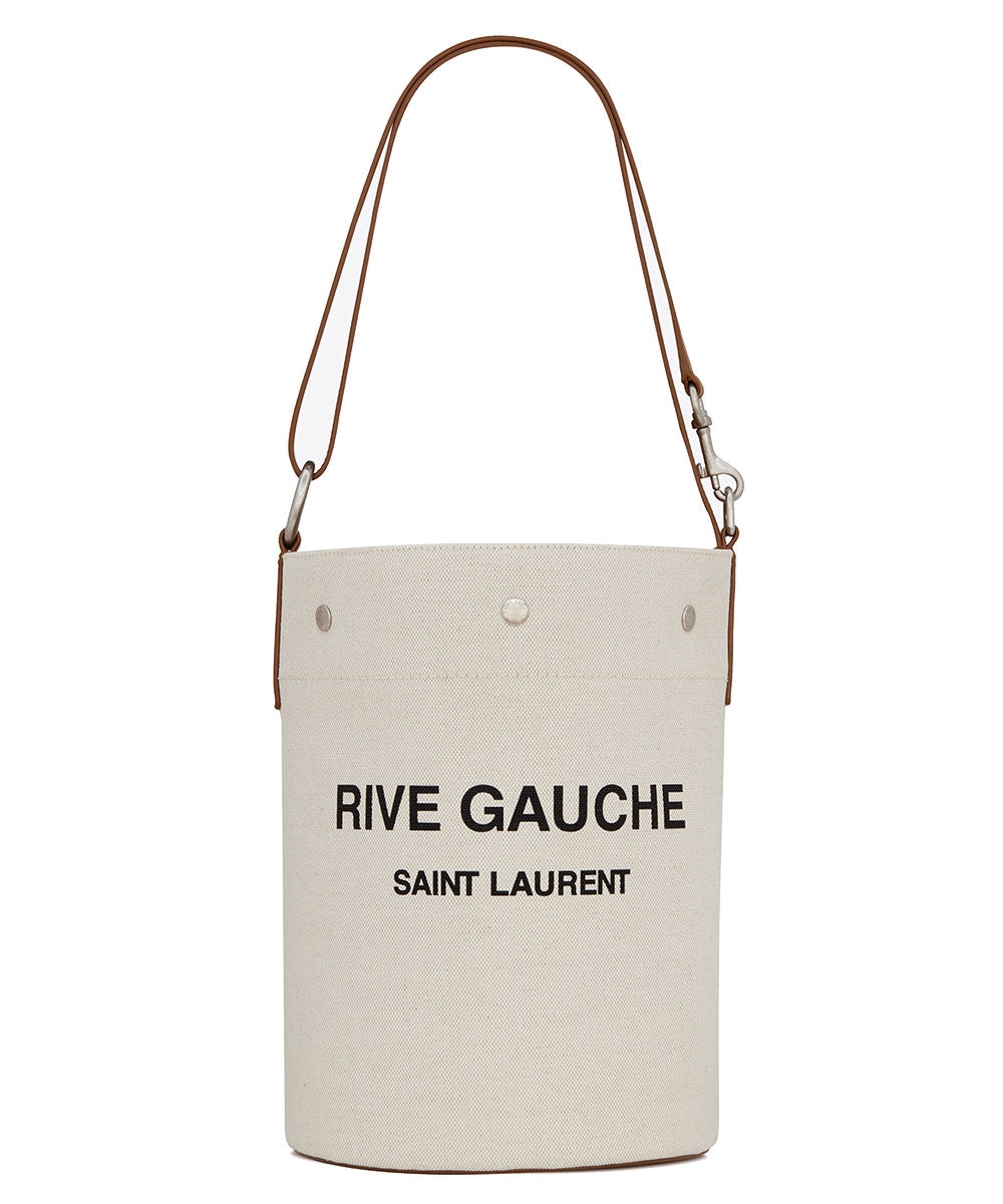 Rive Gauche Linen Bucket Bag - Stylish & Durable Women's Fashion Accessory for Beach, Travel & Everyday Use