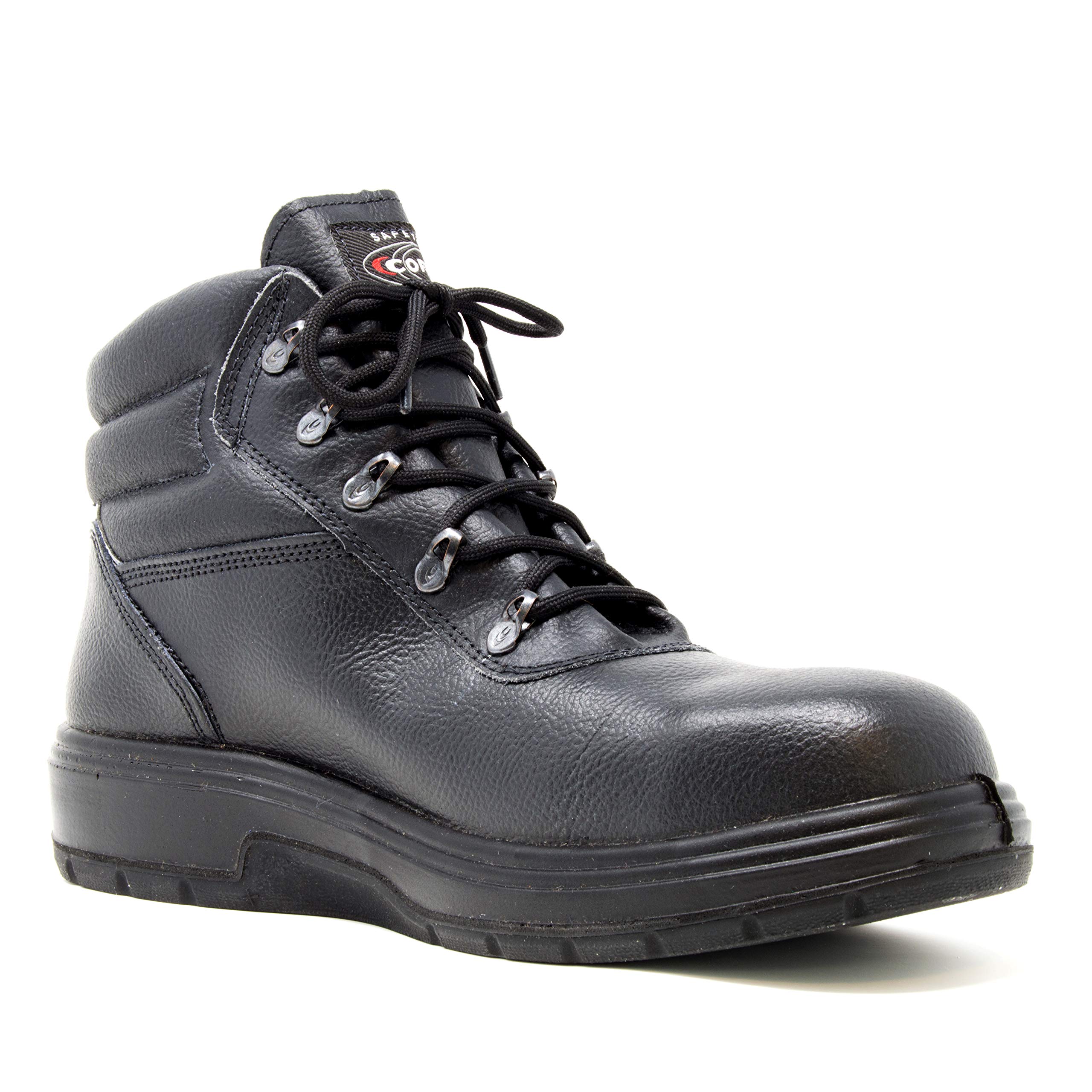 Cofra Heat Resistant Asphalt Work Shoes with Composite Safety Toe & Heat Defender Nitrile Rubber Outsole - Black - Ideal for Construction, Road Work & High-Temperature Environments