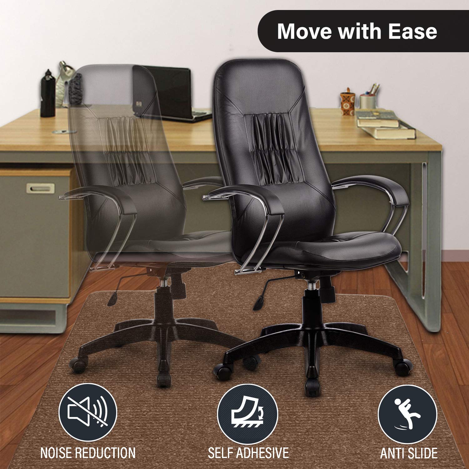 Premium Office Chair Mat for Hardwood & Tile Floors - 36